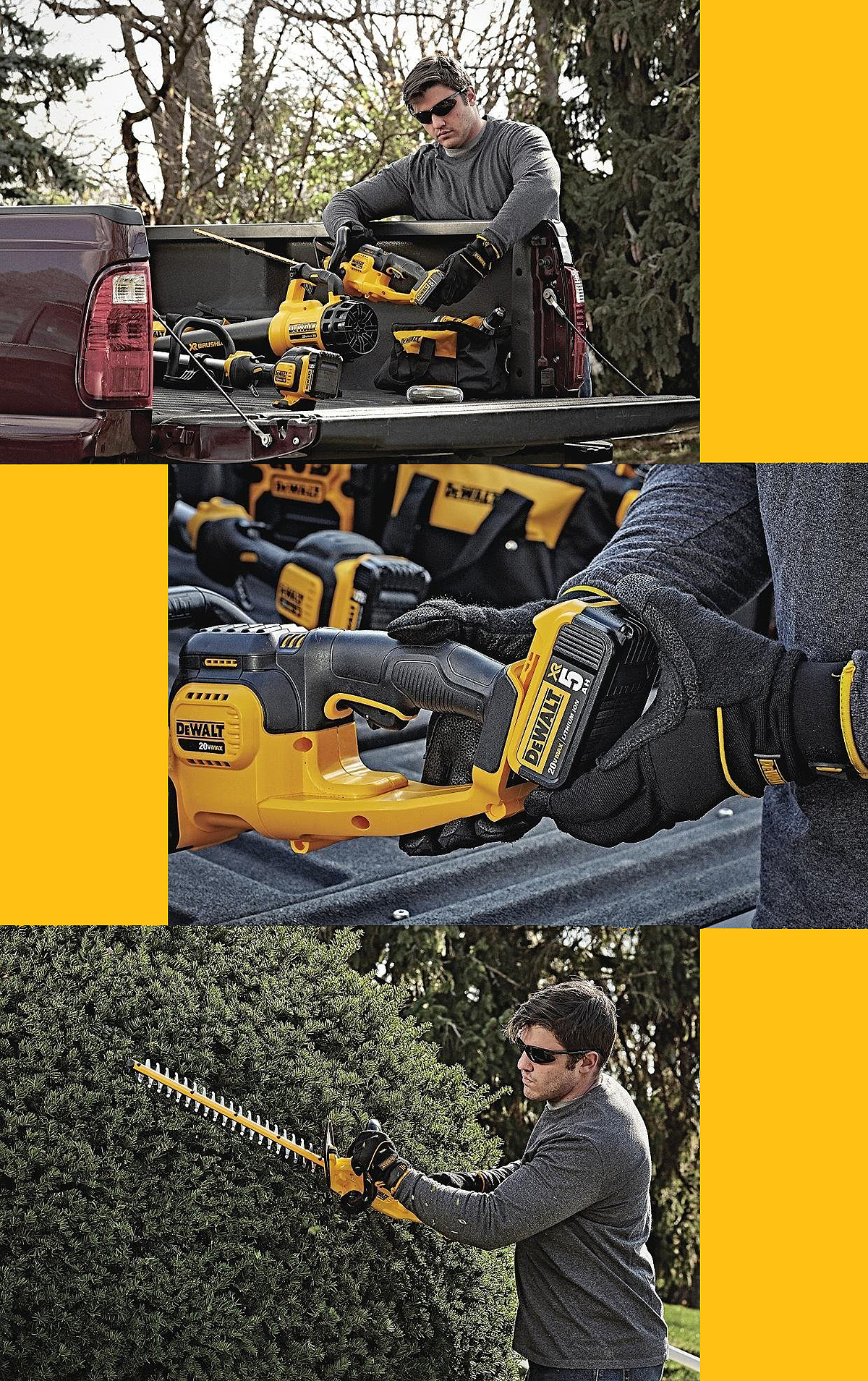 dewalt，Hedge dreams，Garden tools，Pruning trees，