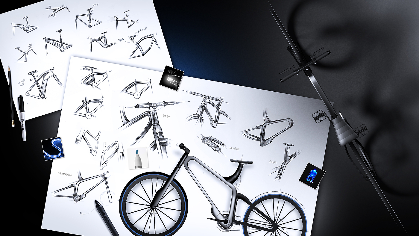 Nocturnal travel，bright，2014 red dot award，2014if Award，Bicycle，