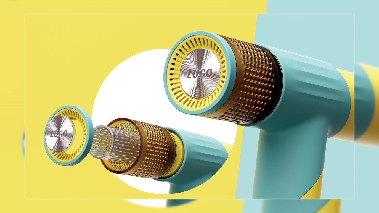 Consumer electronics，High speed hair dryer，European style，Minimalist，dopamine style，