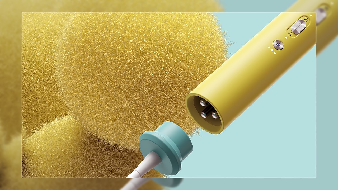 Consumer electronics，High speed hair dryer，European style，Minimalist，dopamine style，