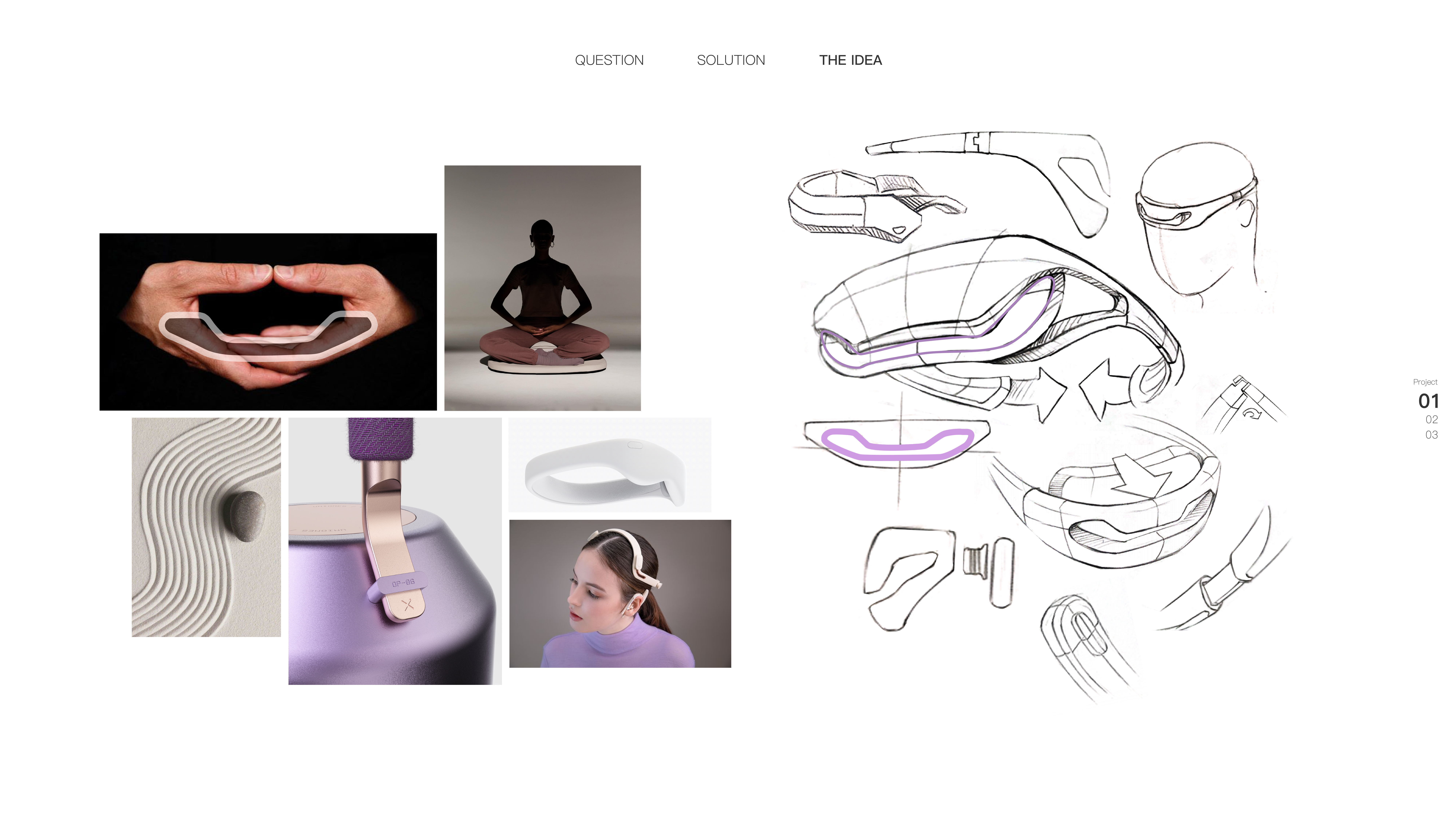 meditation，Bone conduction，Head ring，industrial design，product design，3c，