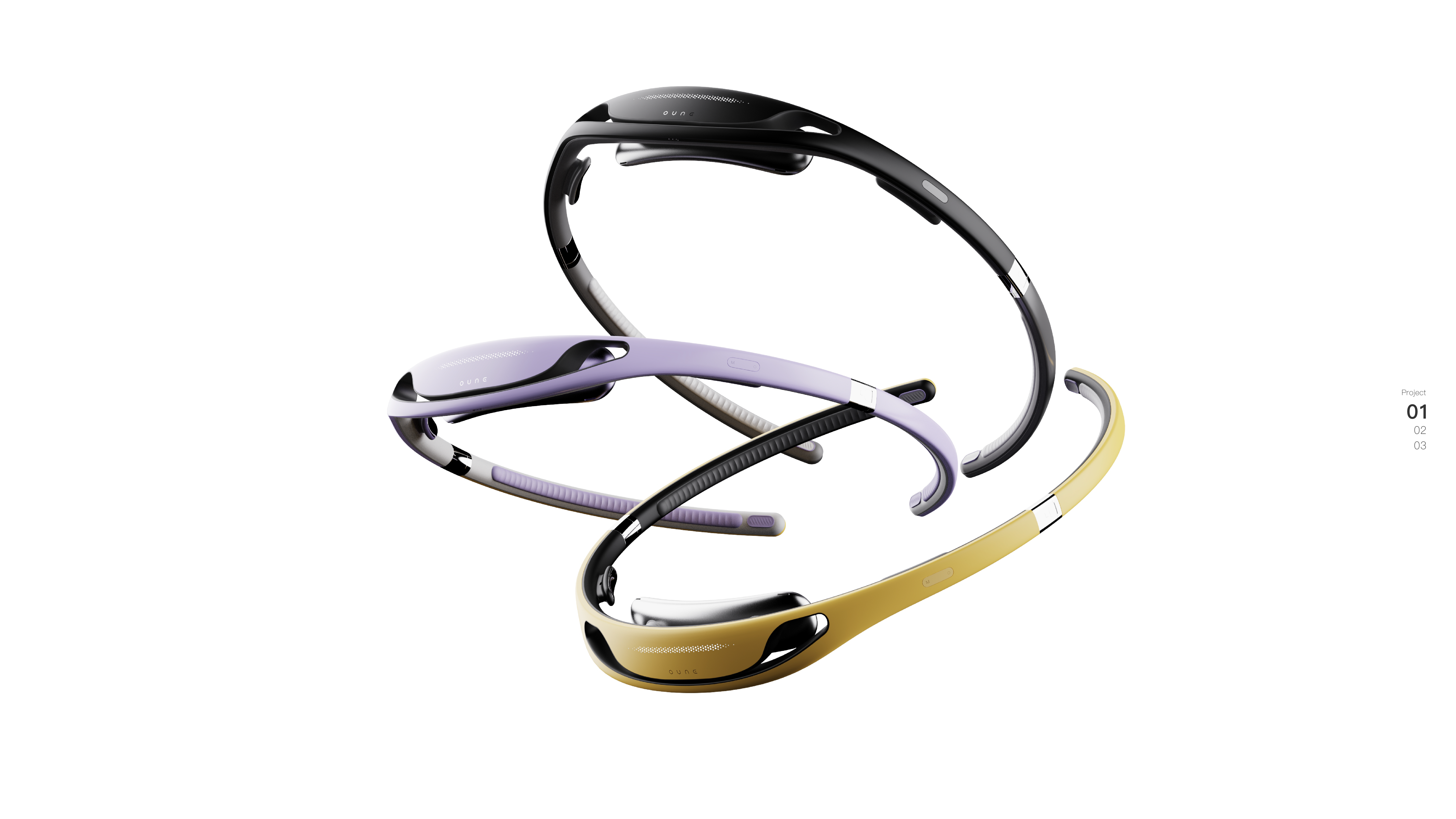 meditation，Bone conduction，Head ring，industrial design，product design，3c，