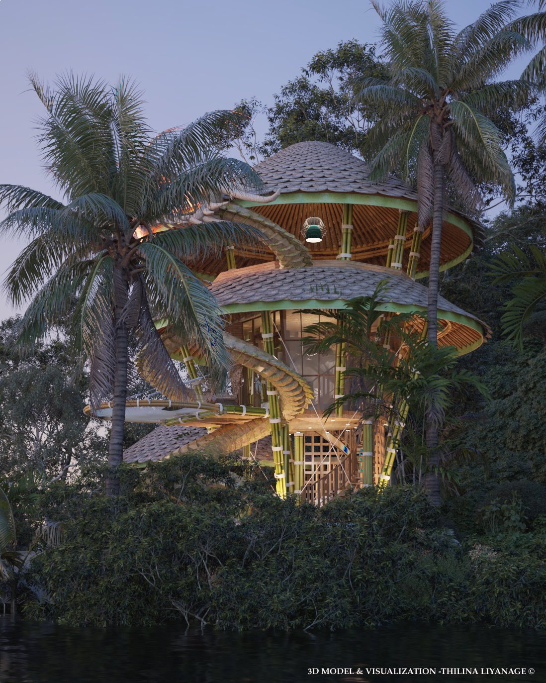 Architectural design，villa，Dragon Villa，