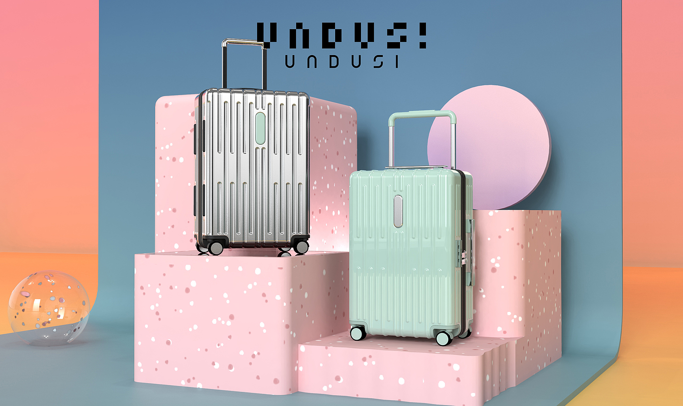 dopamine，summer，trend，trunk，Draw bar box，modeling，Render，