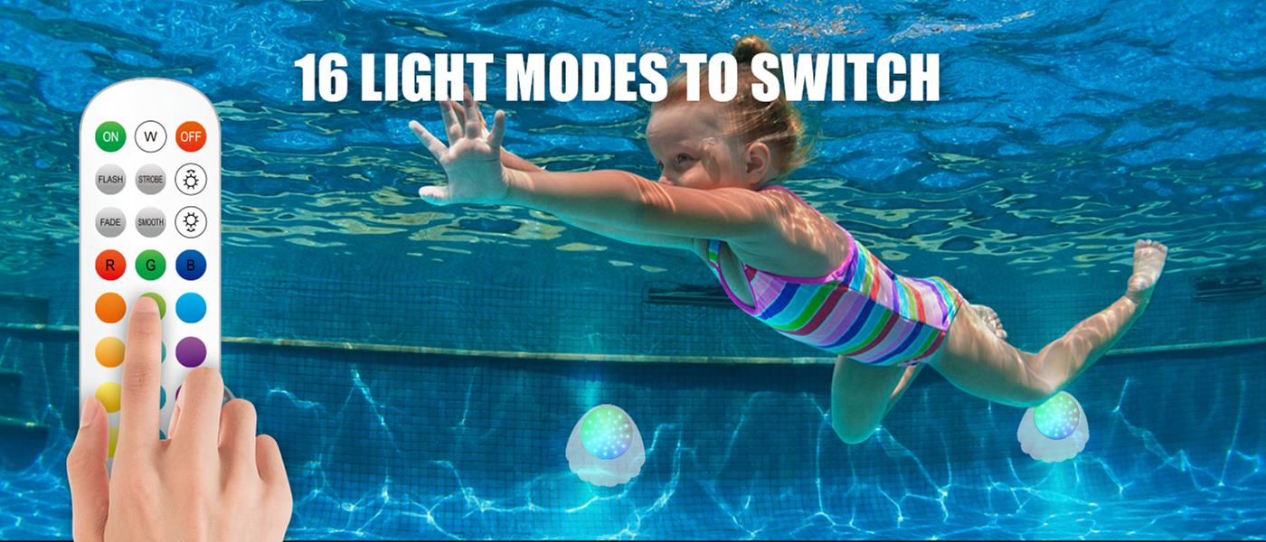 Bluetooth Pool Lights，Swimming pool lamp，Atmosphere lamp，Floor lamp，