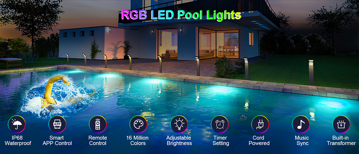 八爪鱼蓝牙泳池灯，泳池灯，氛围灯，落地灯，