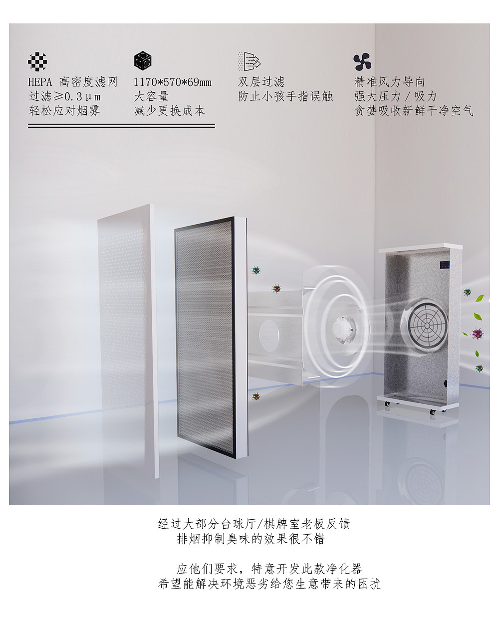 air cleaner，Billiard Hall，