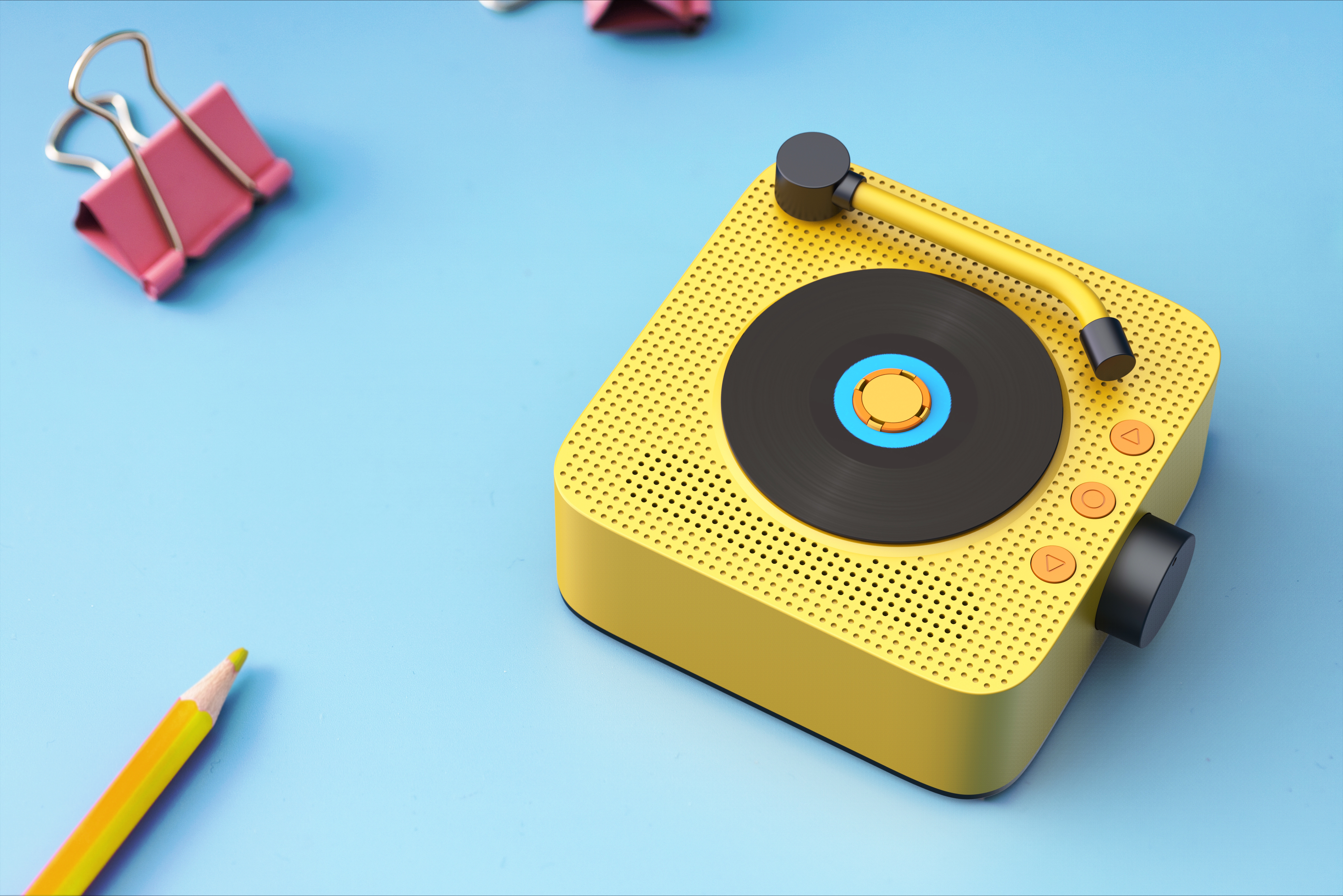 Consumer electronics，Bluetooth audio，vinyl product，