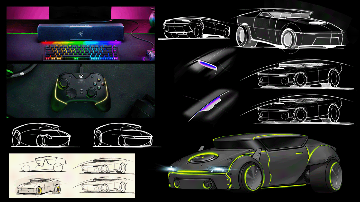 Sense of future，Concept Car，Unique design，Thunder snake，conceptual design，