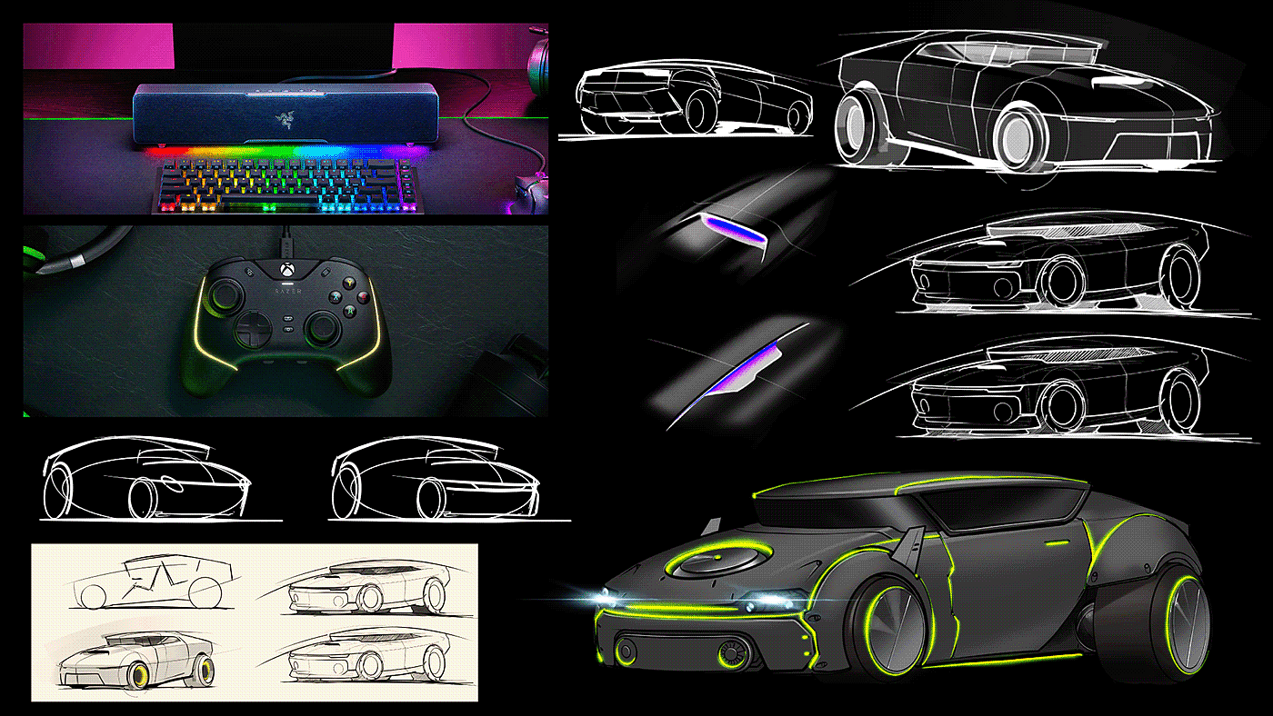 Sense of future，Concept Car，Unique design，Thunder snake，conceptual design，