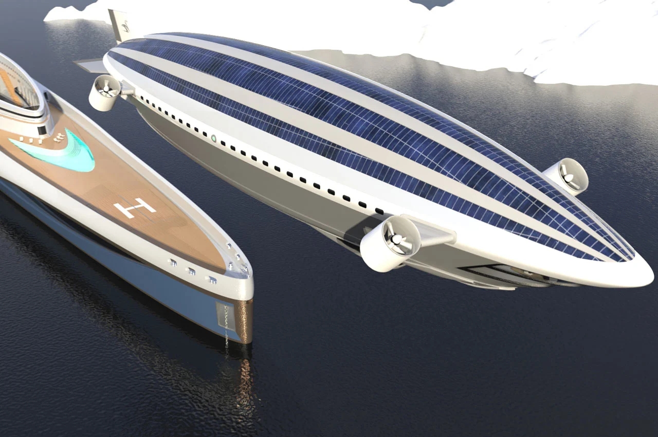 separated airship，Electric engine，Carbon fiber quilting structure，