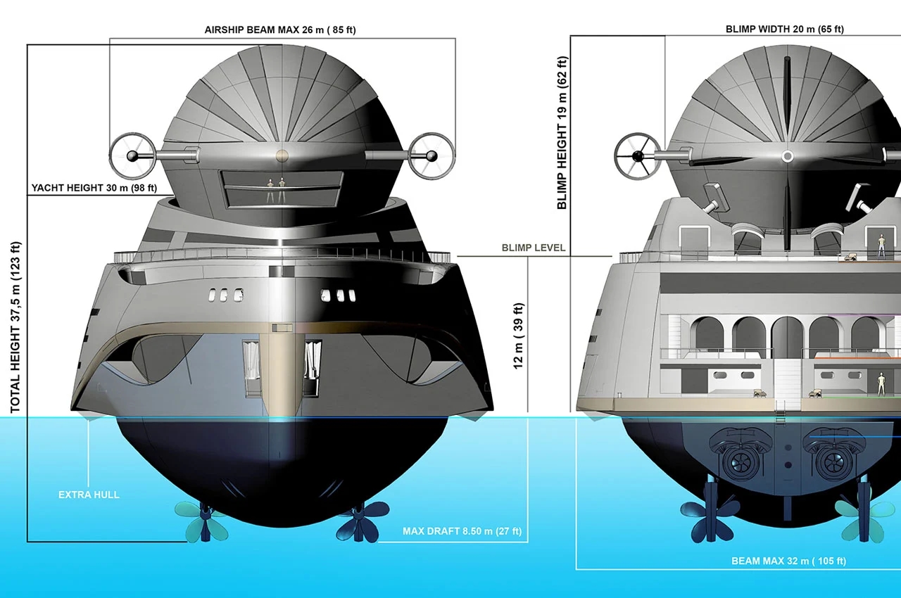 separated airship，Electric engine，Carbon fiber quilting structure，