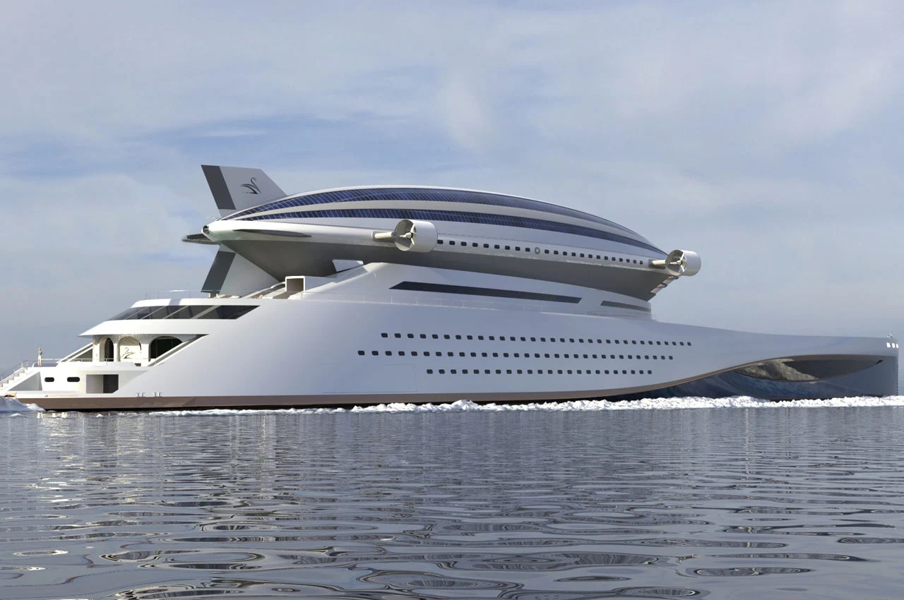 separated airship，Electric engine，Carbon fiber quilting structure，