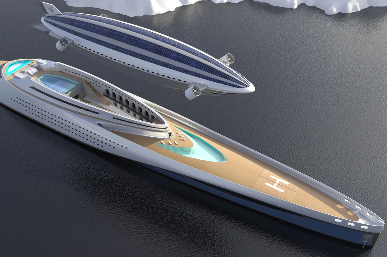 separated airship，Electric engine，Carbon fiber quilting structure，