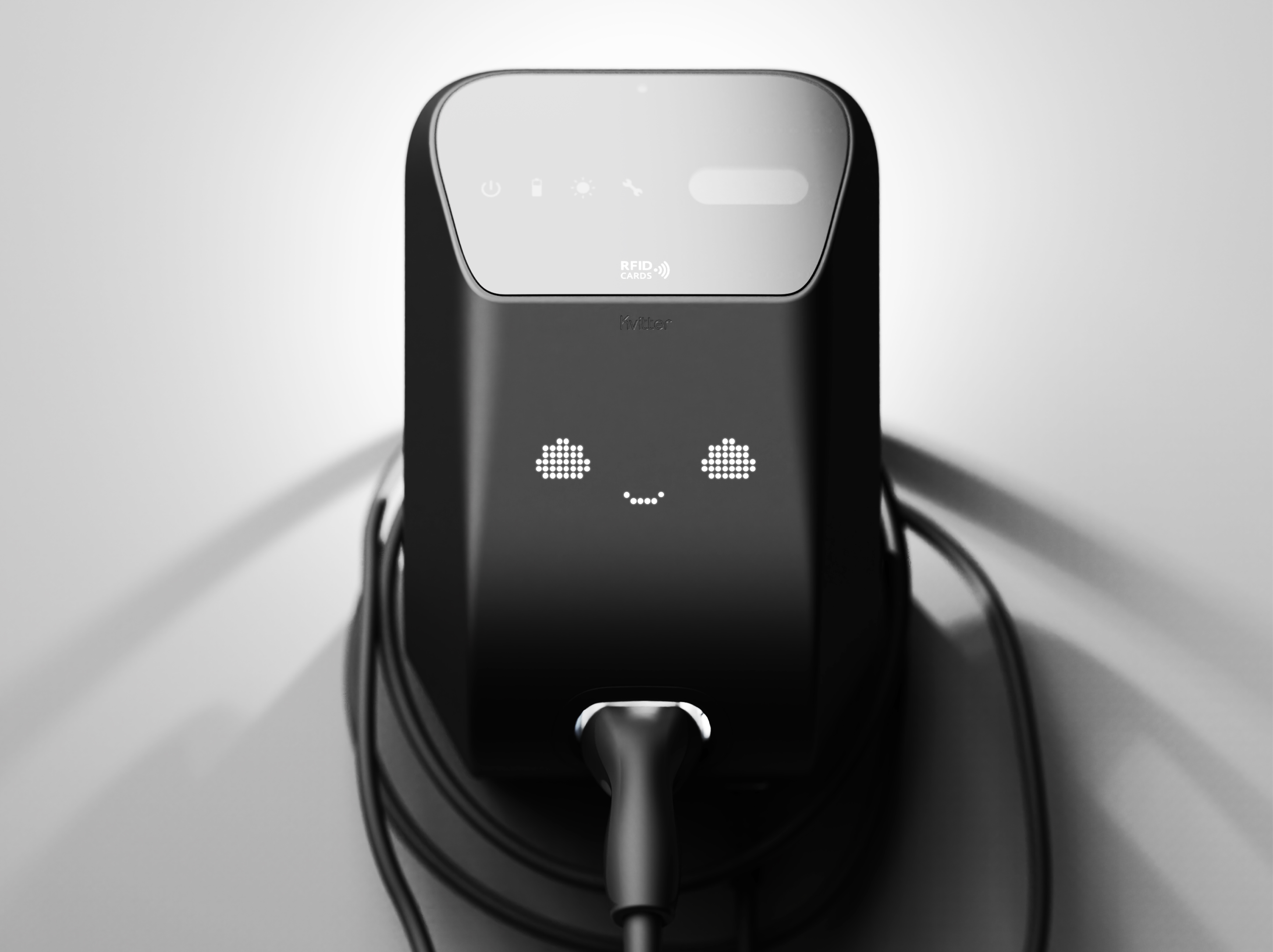 Electric vehicle charging station，KVITTER，EV Charger，