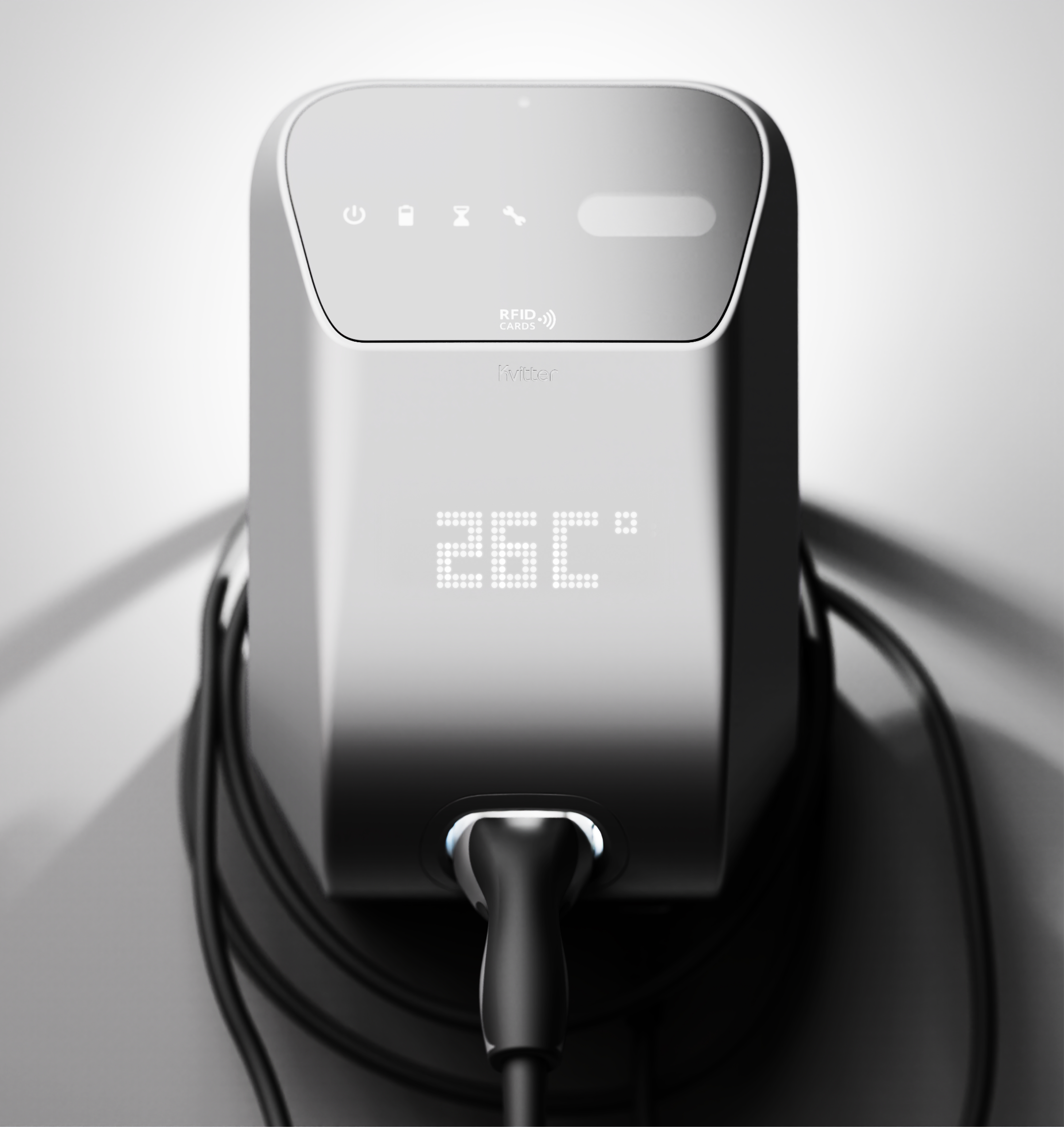 Electric vehicle charging station，KVITTER，EV Charger，