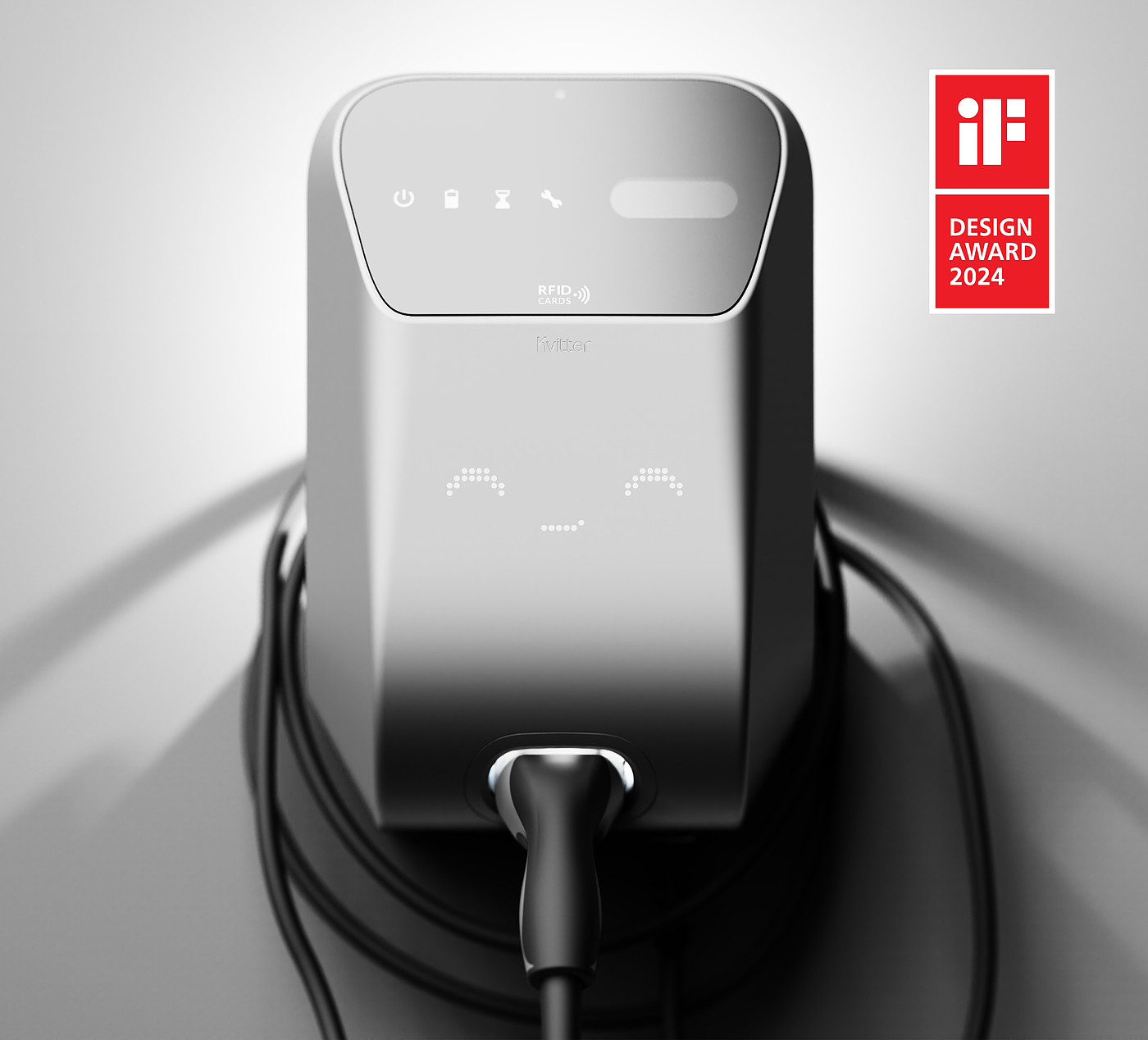 Electric vehicle charging station，KVITTER，EV Charger，