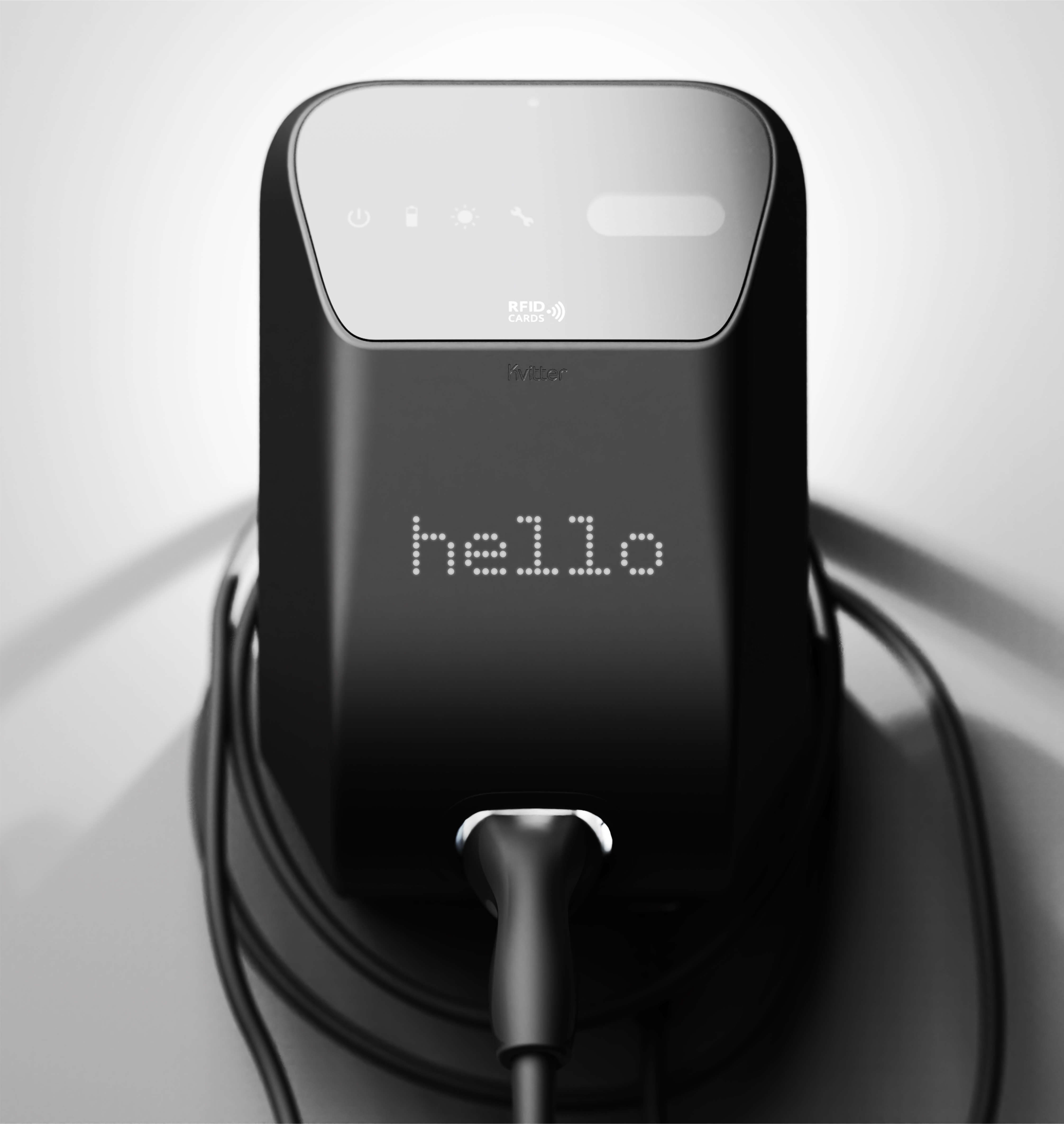 Electric vehicle charging station，KVITTER，EV Charger，