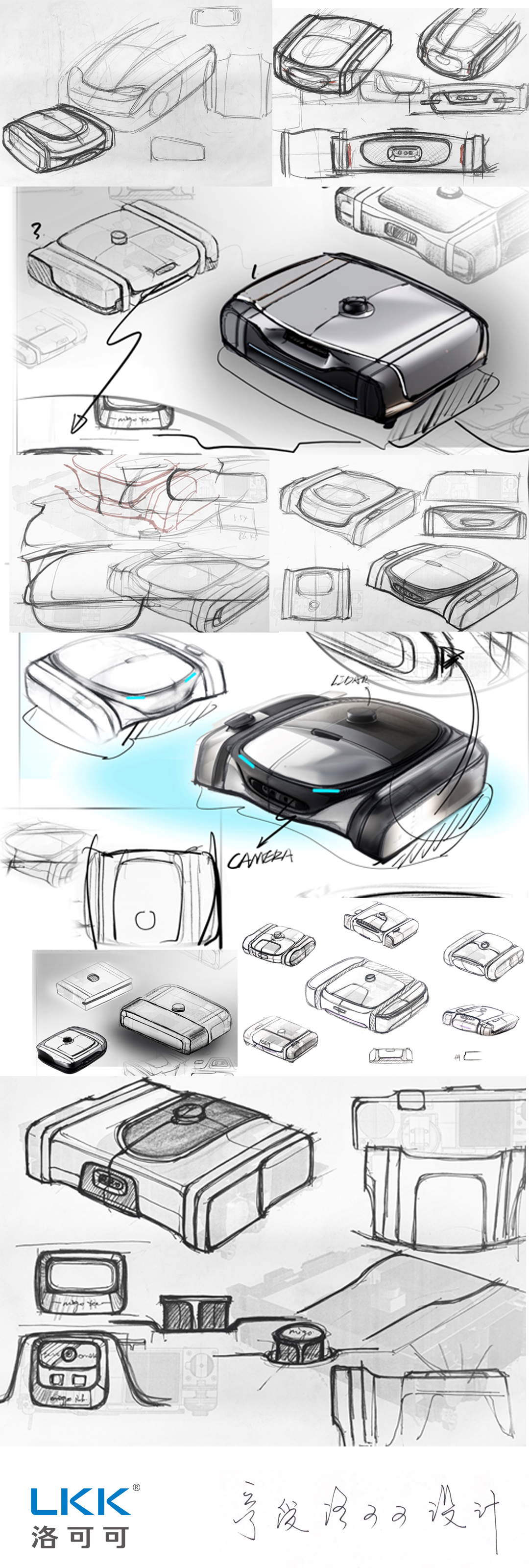 Rococo Consulting Design，Category innovation，industrial design，product design，LKK Rococo Design，Design of sweeping robot，