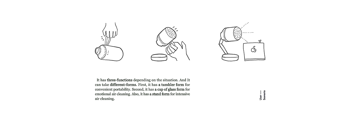 product design，household electrical appliances，air cleaner，drinklean，