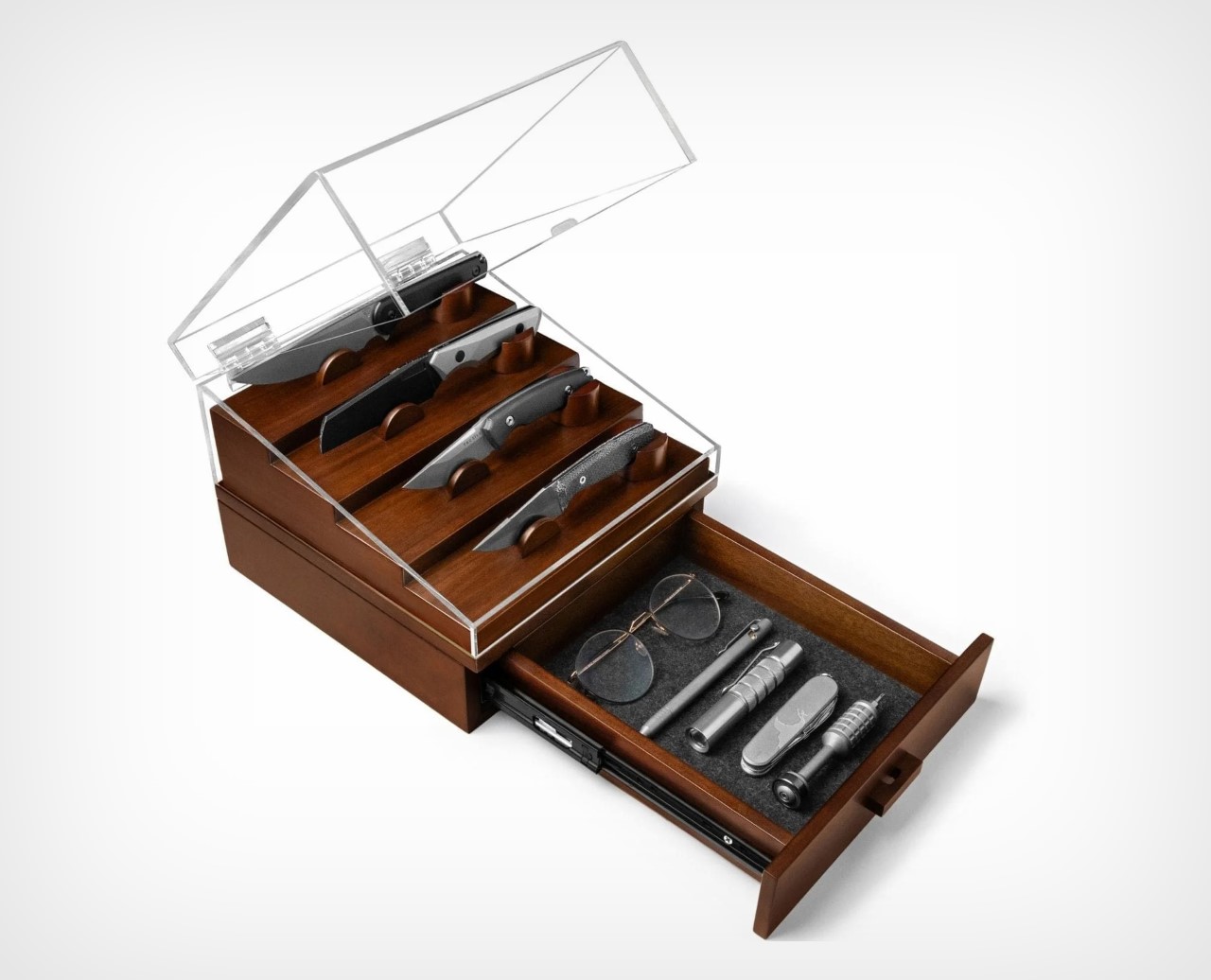 Display cabinet，EDC，furniture design ，EDC tool storage box，