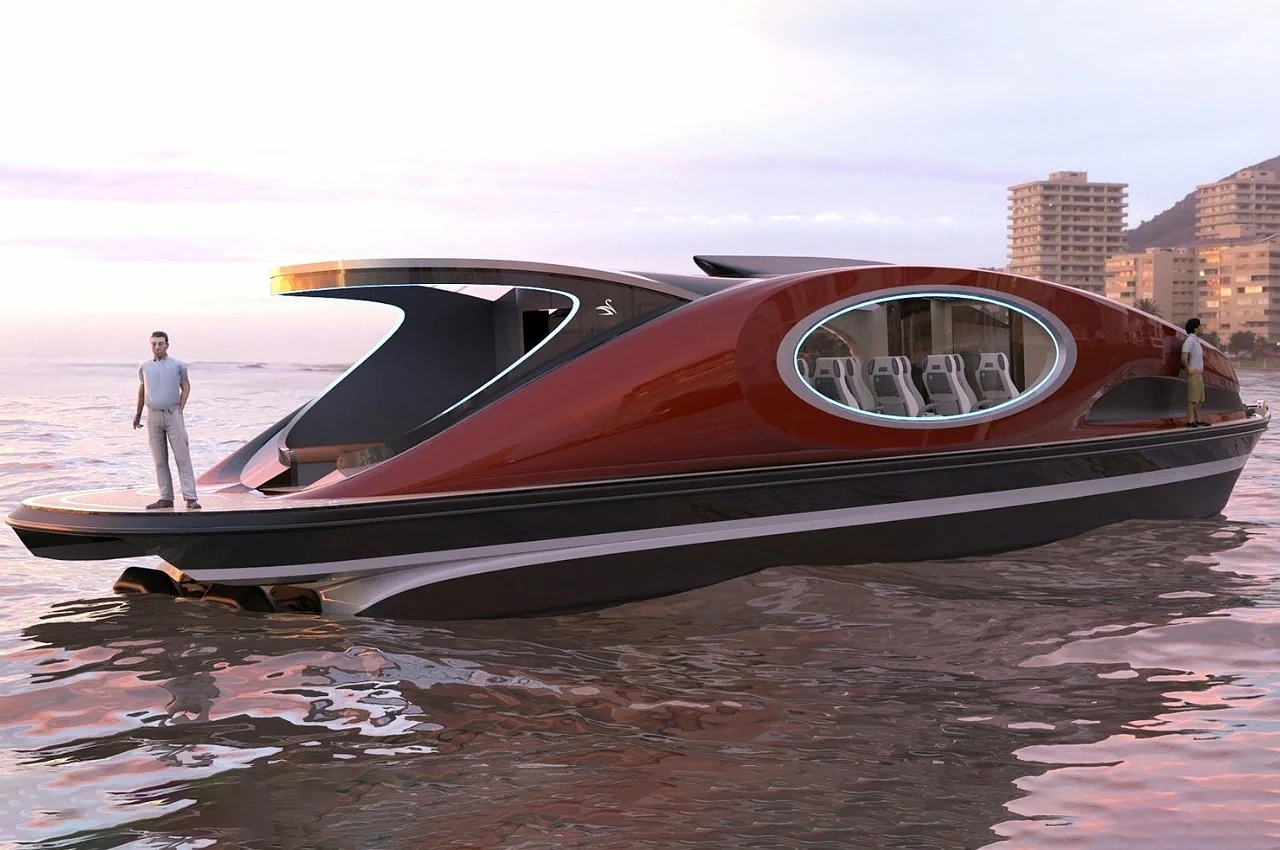Hybrid，yacht，Palladio，carbon fibre，