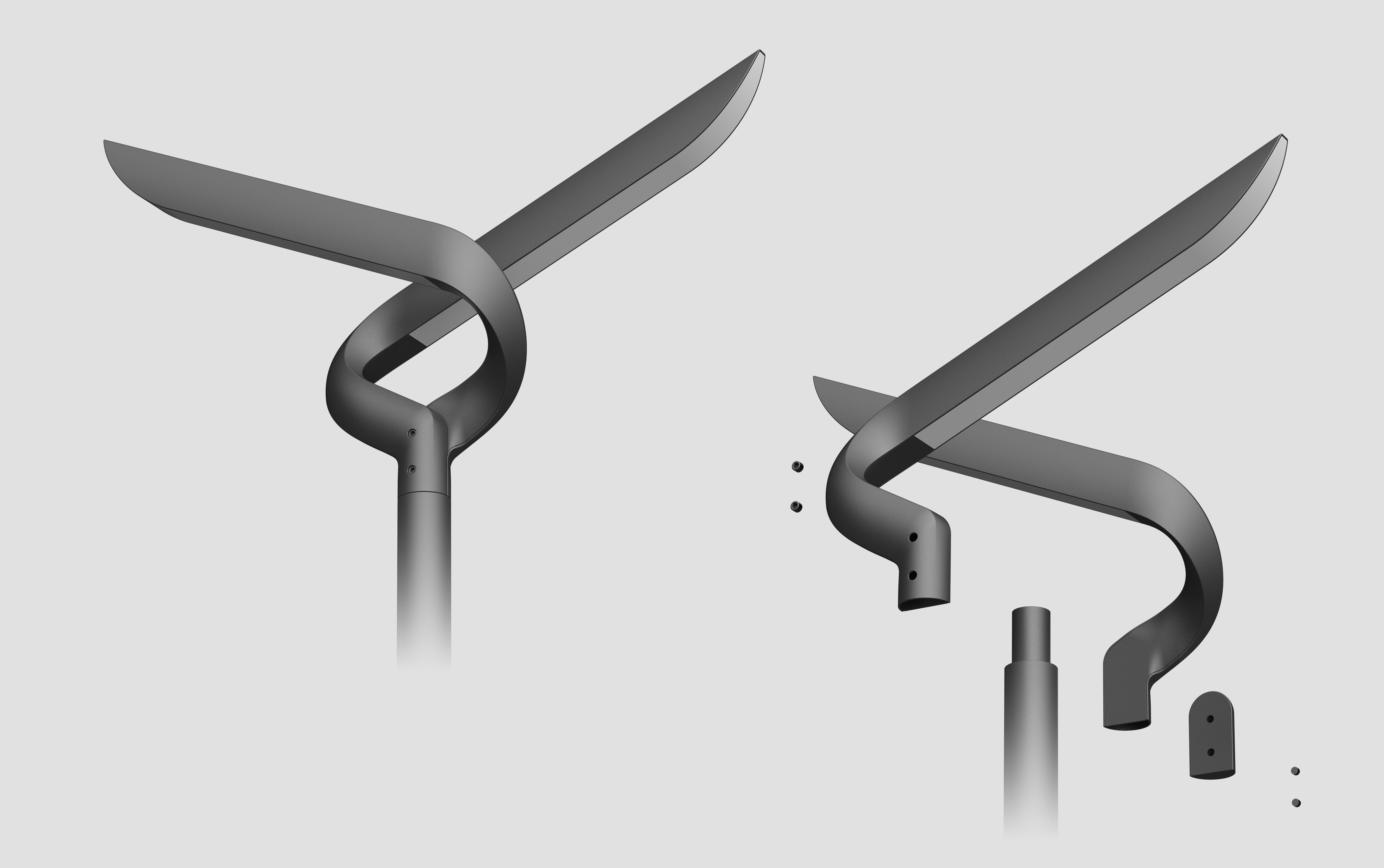 Courtyard lamp，Lamp design，industrial design，Rex Lighting，street lamp，Outdoor lighting，