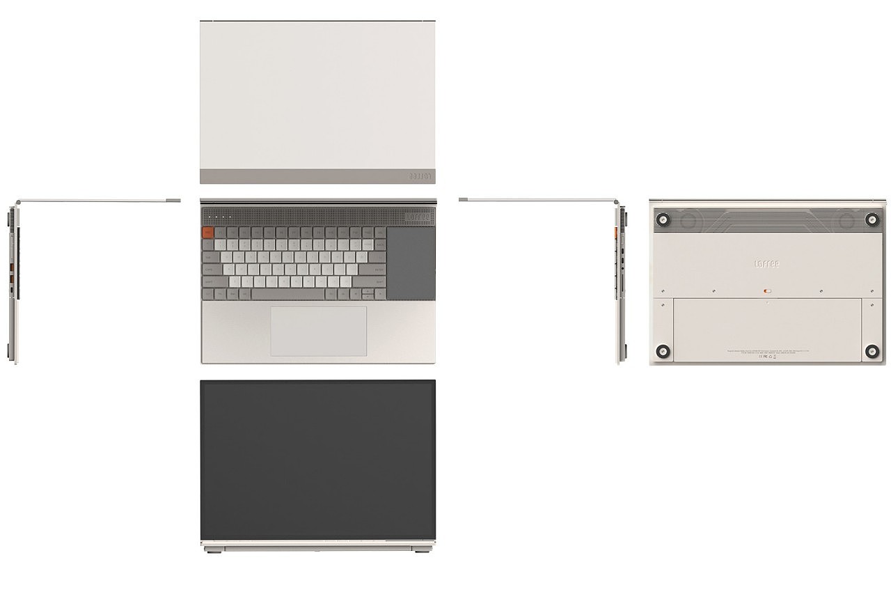 笔记本电脑，数码，电子产品，复古风格，