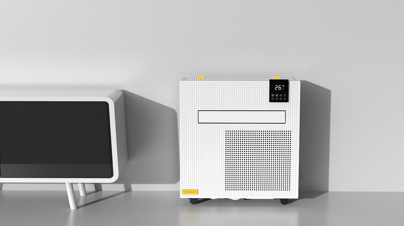 Mobile air conditioner，Household Electric Appliances，Japan，Simplicity，Wall hanging，clean，industrial design，