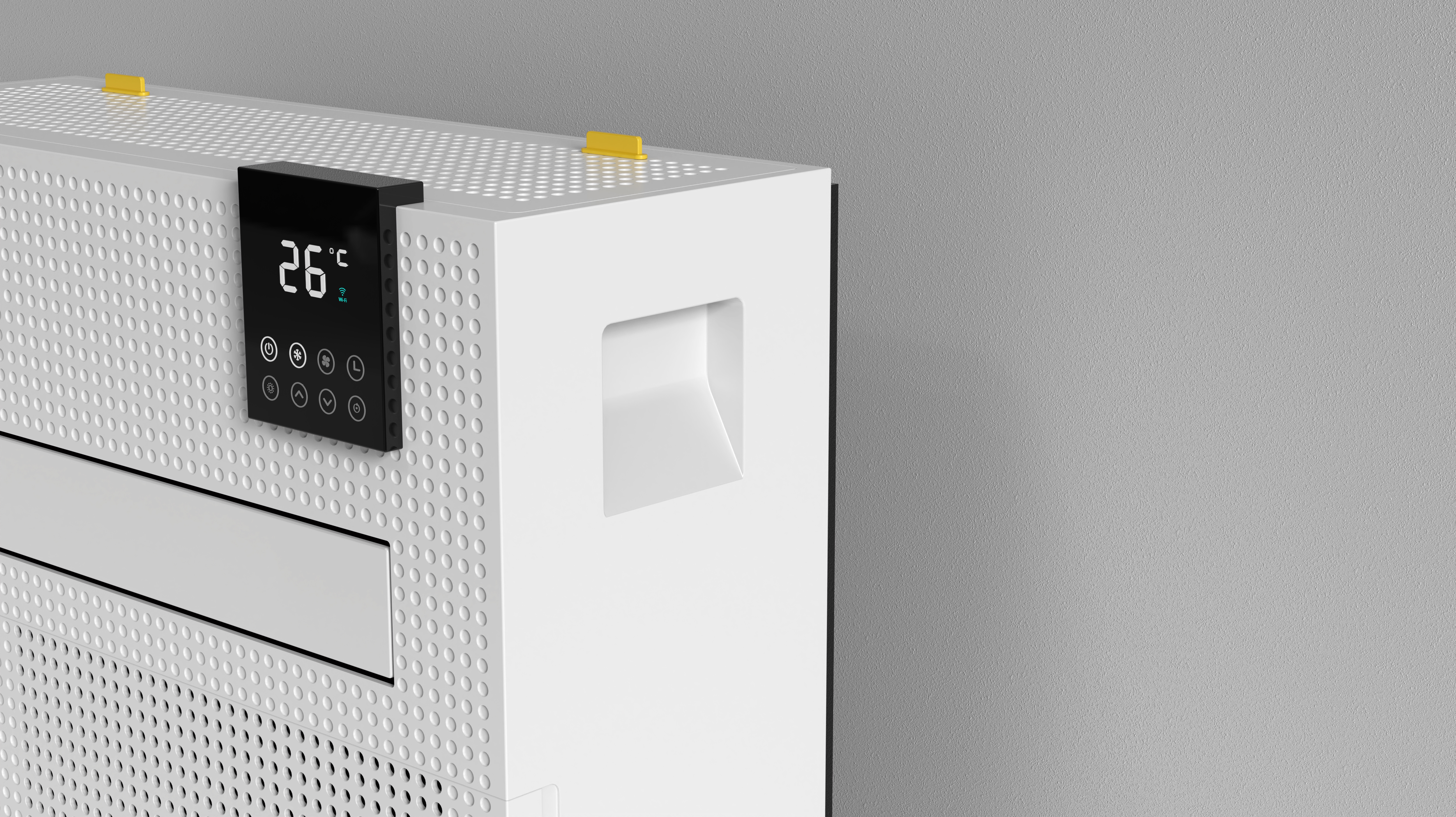 Mobile air conditioner，Household Electric Appliances，Japan，Simplicity，Wall hanging，clean，industrial design，