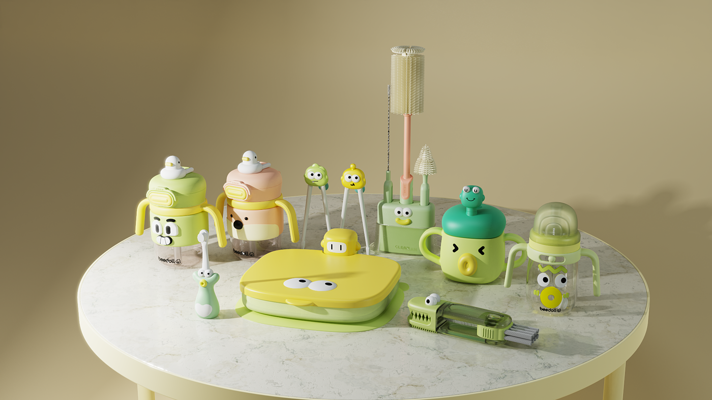children，Water cup，bowl，Straw cup，milk bottle brush，Bib，Infant child，chopsticks，