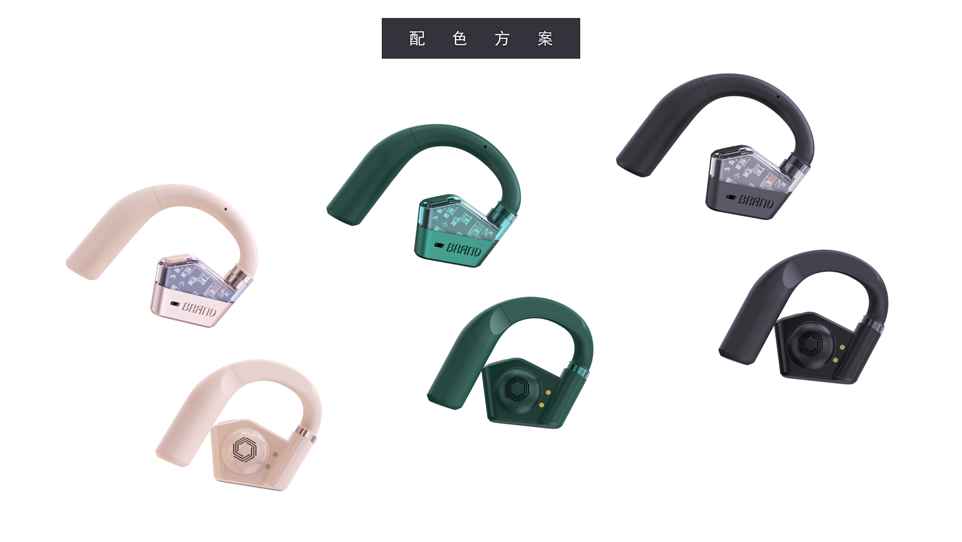 Bluetooth headset, transparent wind，