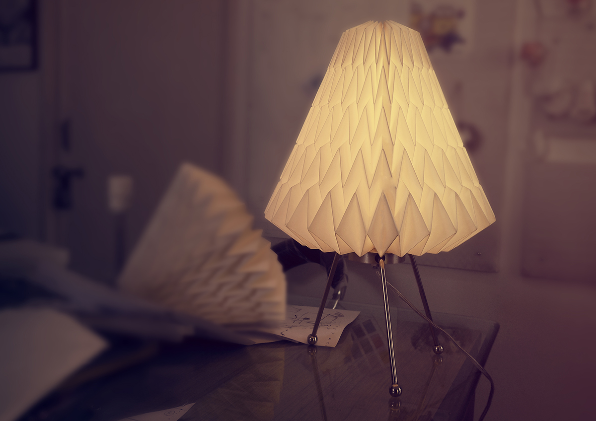 Paper lamps，furniture，Lighting，product design，