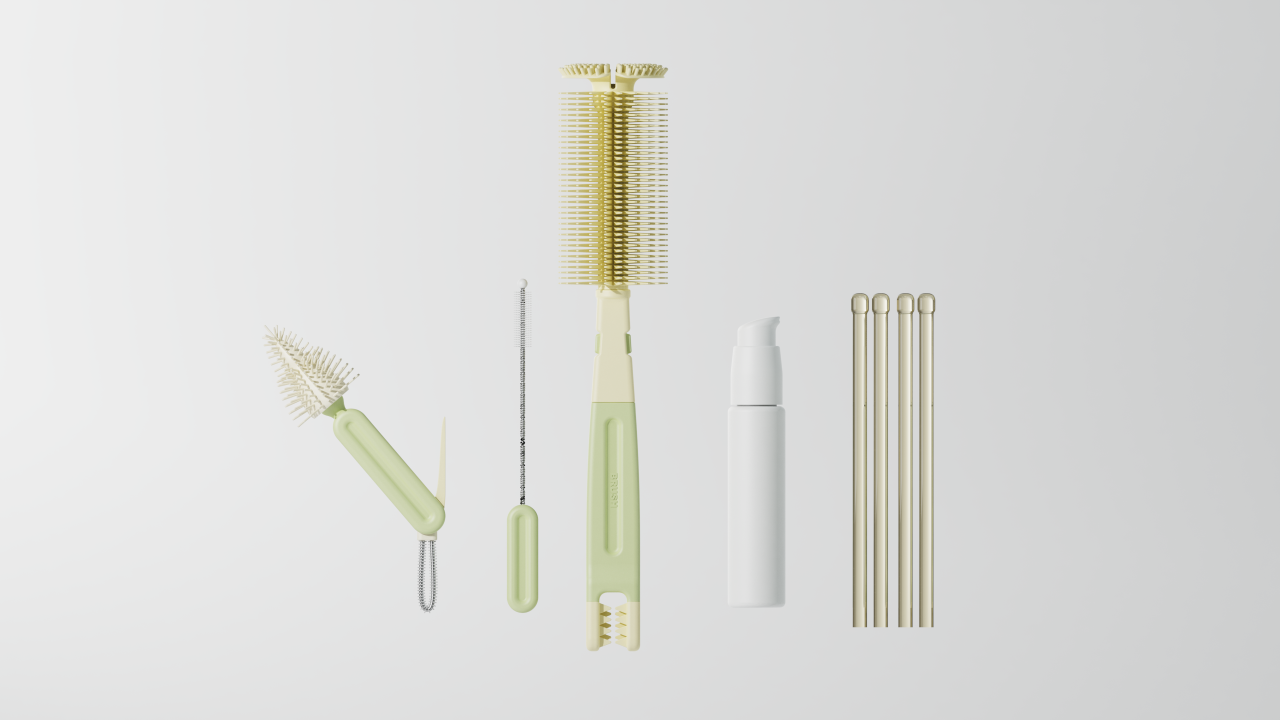 milk bottle brush，Portable，feeding bottle，brush，clean，