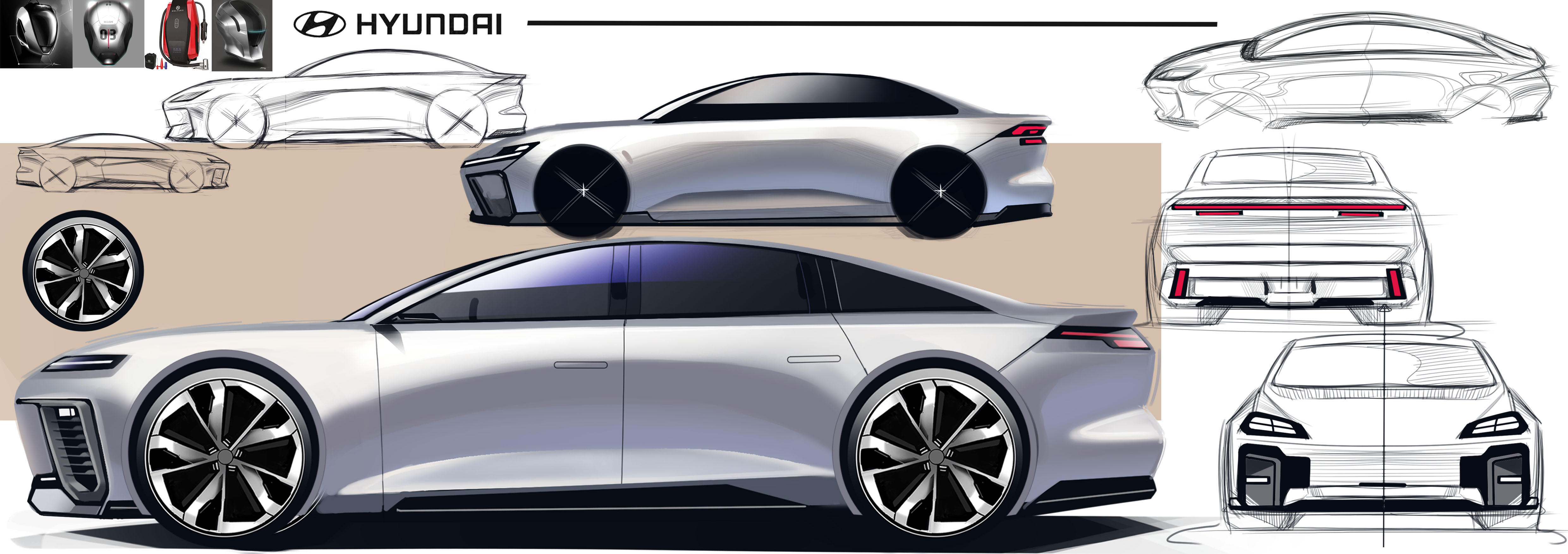 Automobile design，Automobile exterior decoration design，car，cardesign，Hand drawn，