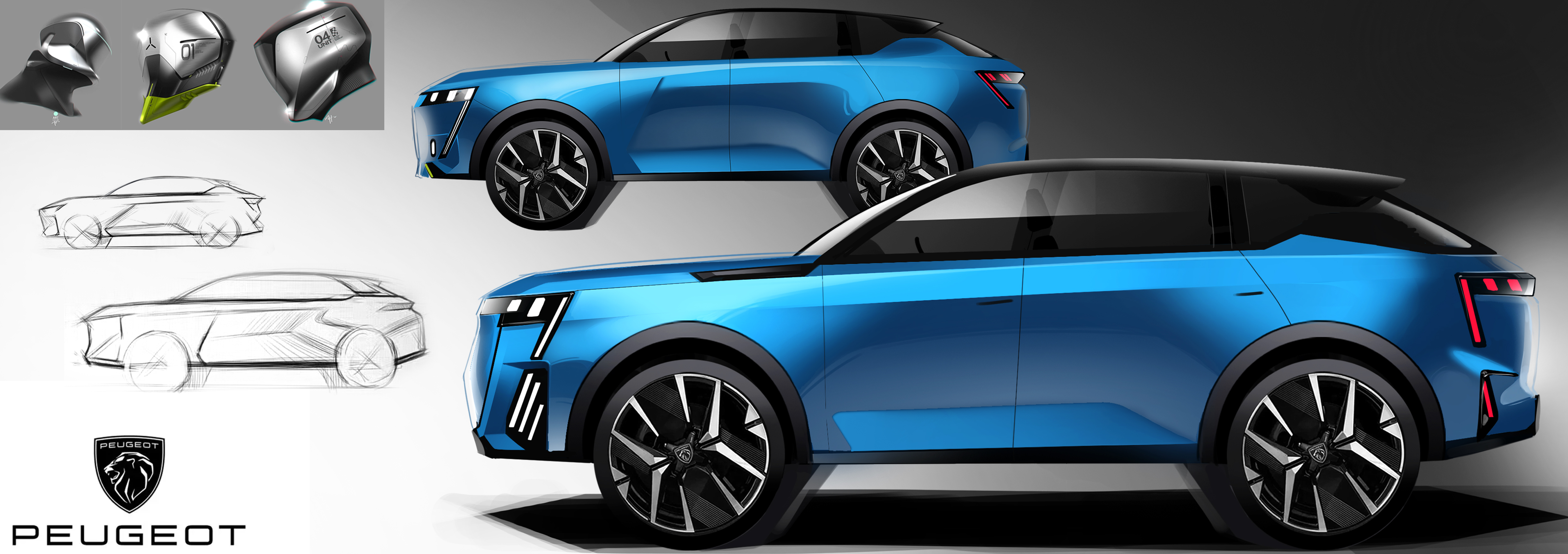 Automobile design，Automobile exterior decoration design，car，cardesign，Hand drawn，