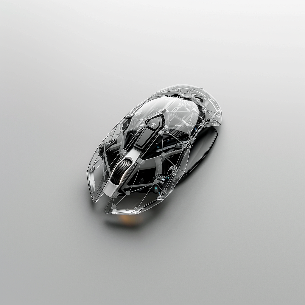 mouse，AIGC，Love the light bulb，Sports car, Lamborghini，transparent，