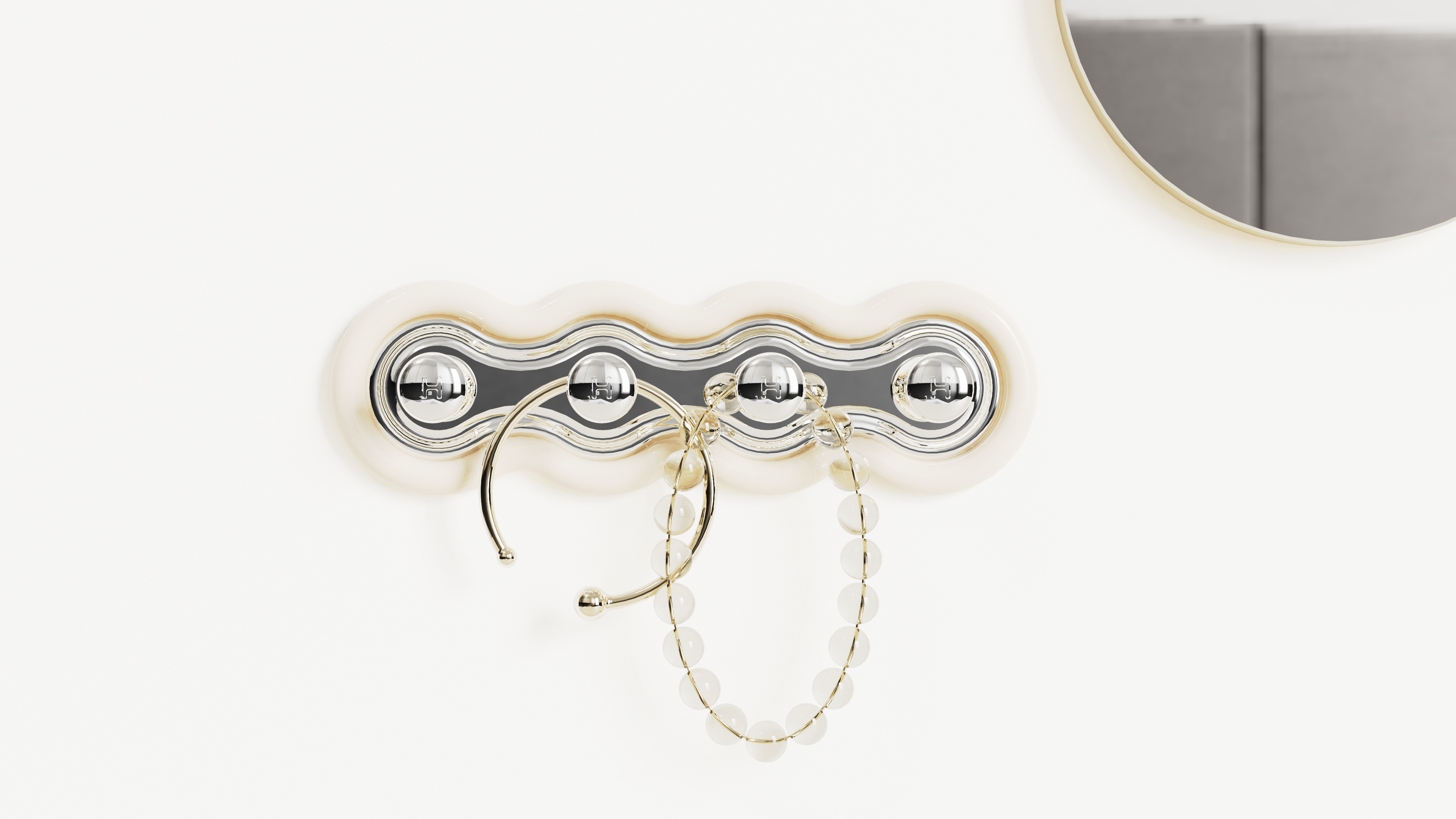 Light luxury，transparent，a hook，Home Furnishing，