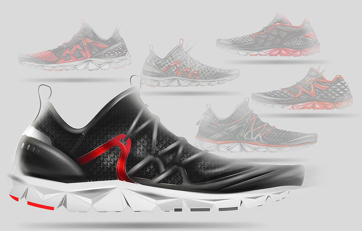 Running shoes，shoes，product design，industrial design，