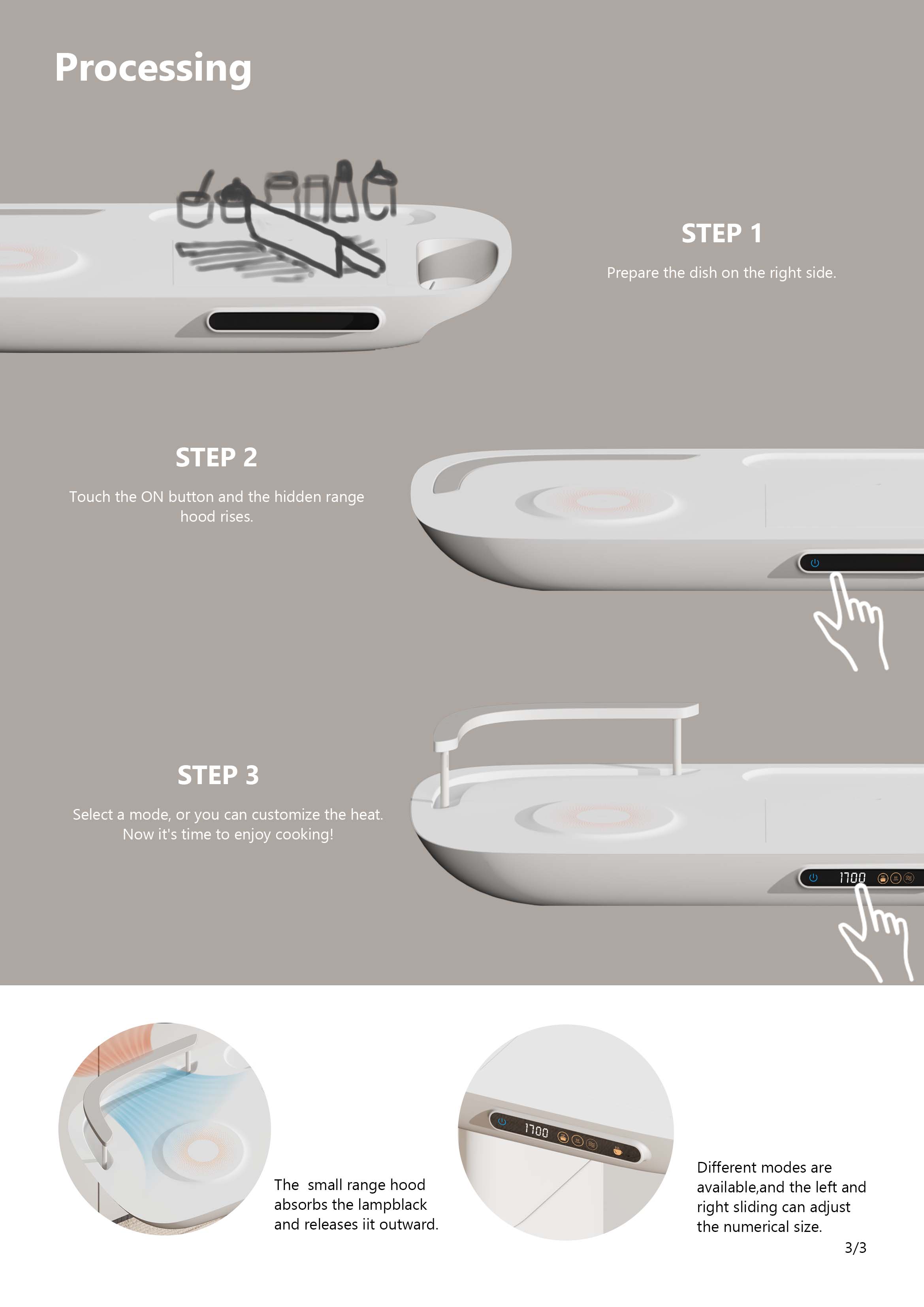 kitchen，conceptual design，Student homework，