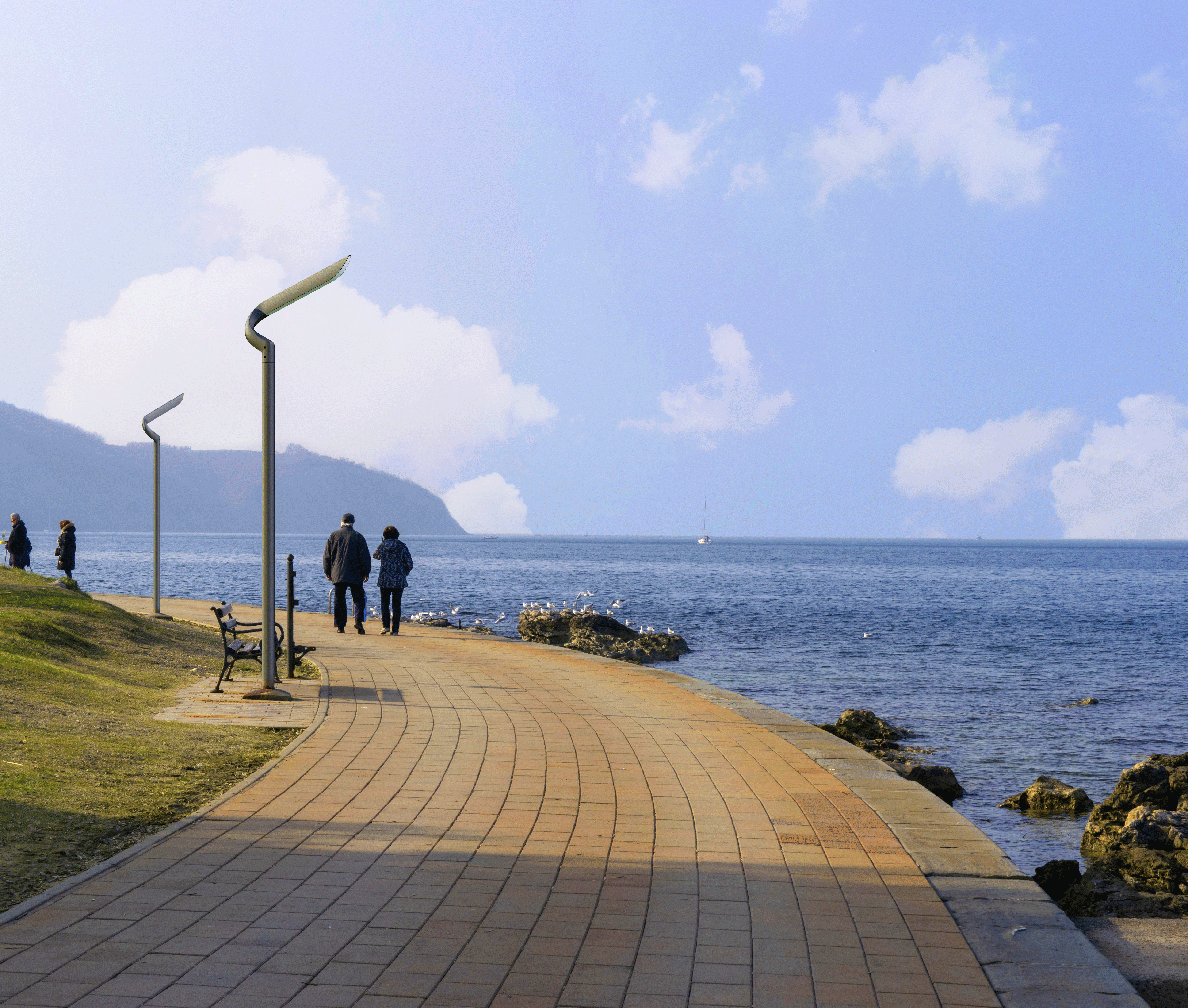 Courtyard lamp，Lamp design，industrial design，Rex Lighting，street lamp，Outdoor lighting，