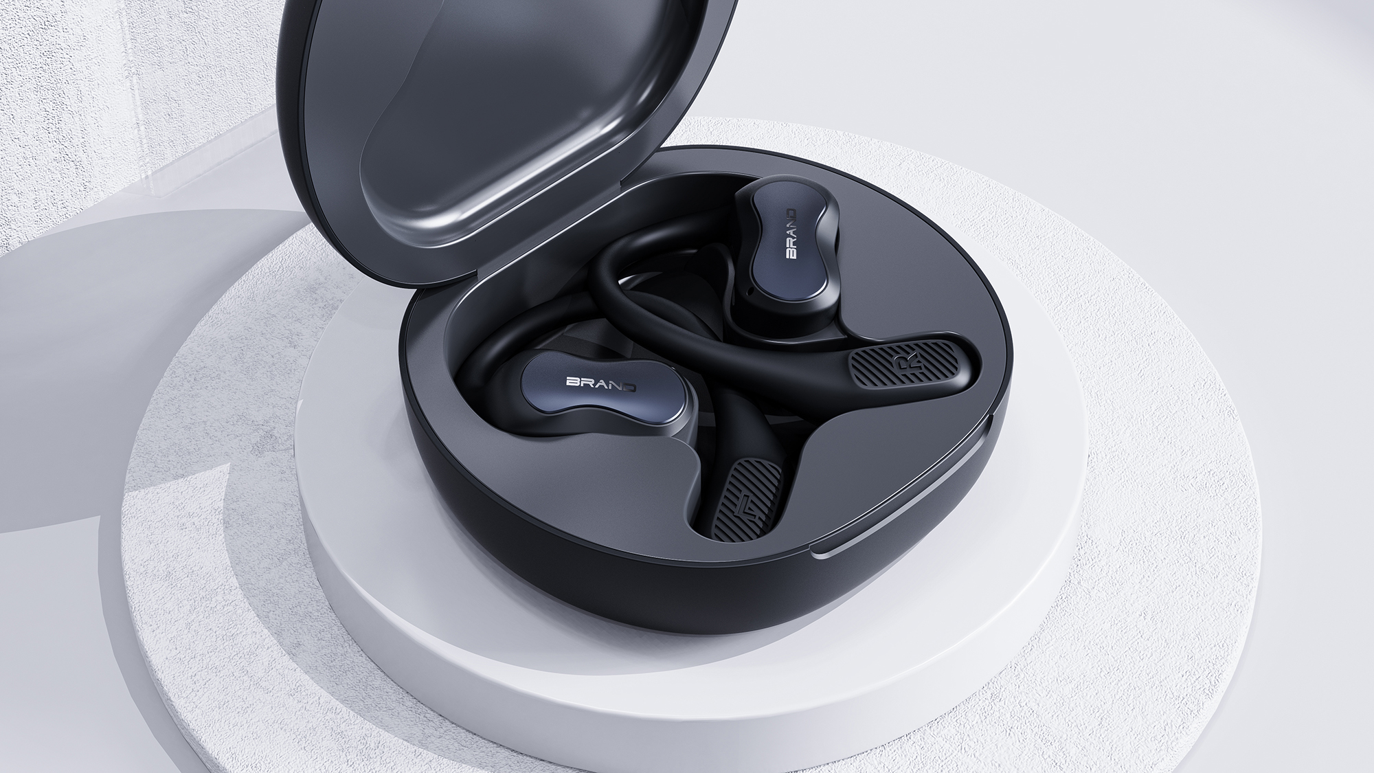 Bluetooth bone conduction headset design, headset design，