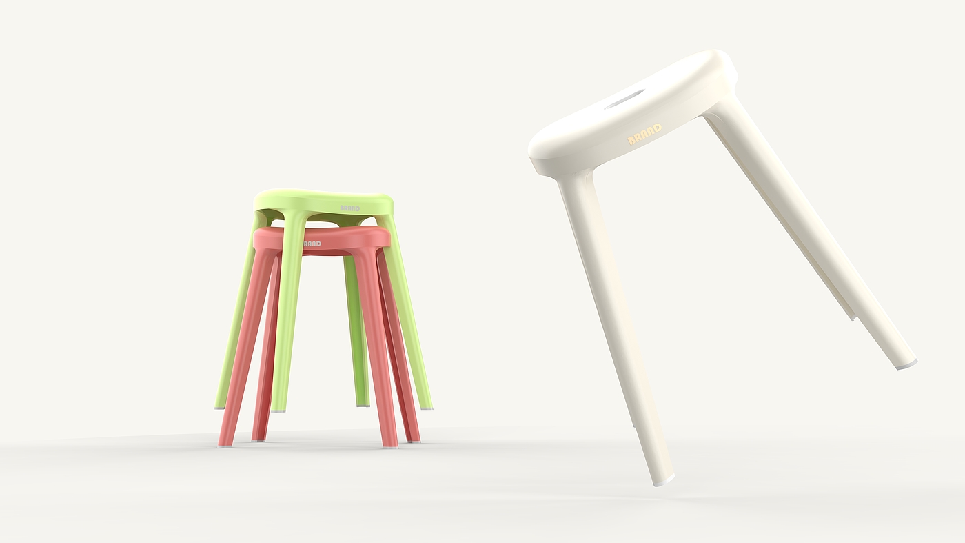 Plastic stool，Seat design，stool，Dopamine color matching，Home stool，Multicolor design，