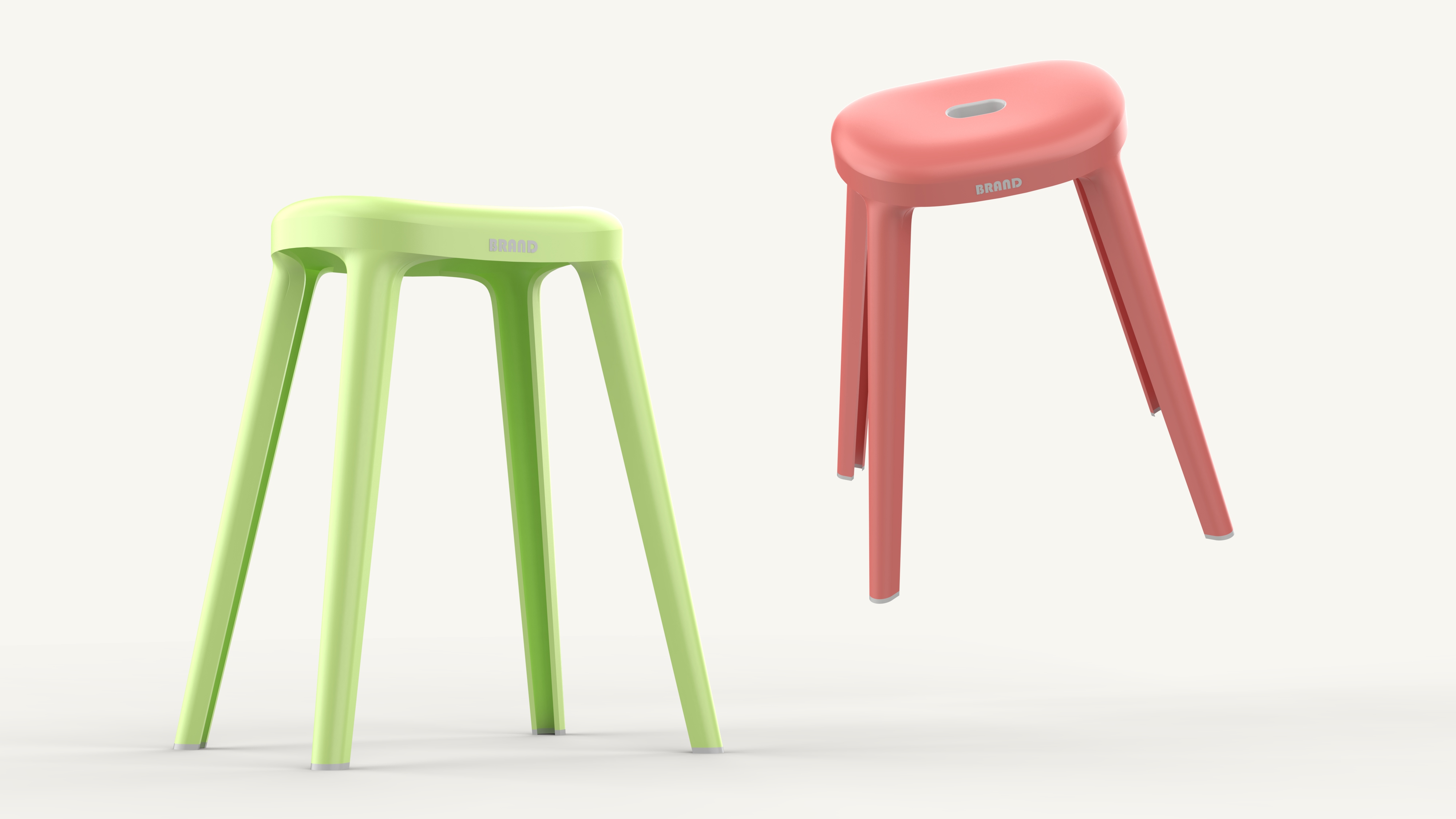 Plastic stool，Seat design，stool，Dopamine color matching，Home stool，Multicolor design，