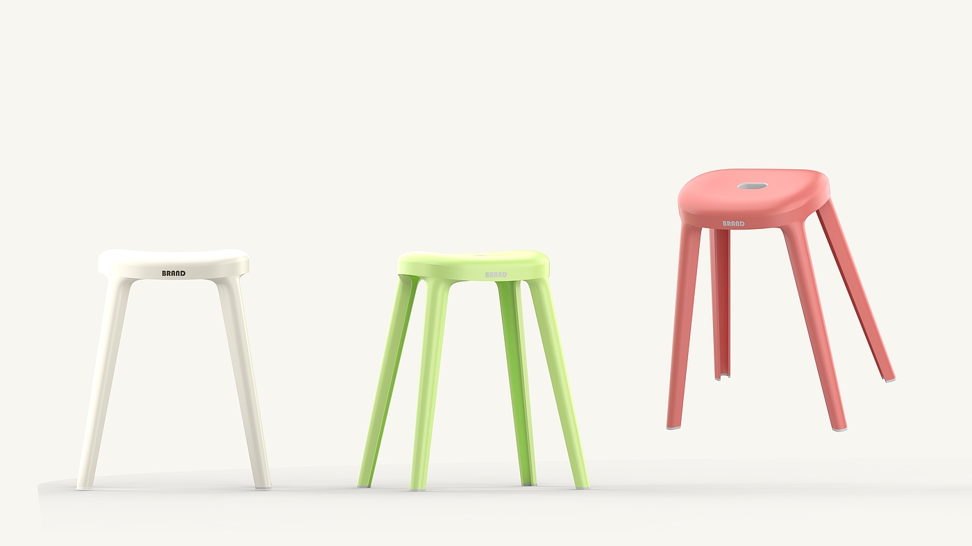 Plastic stool，Seat design，stool，Dopamine color matching，Home stool，Multicolor design，