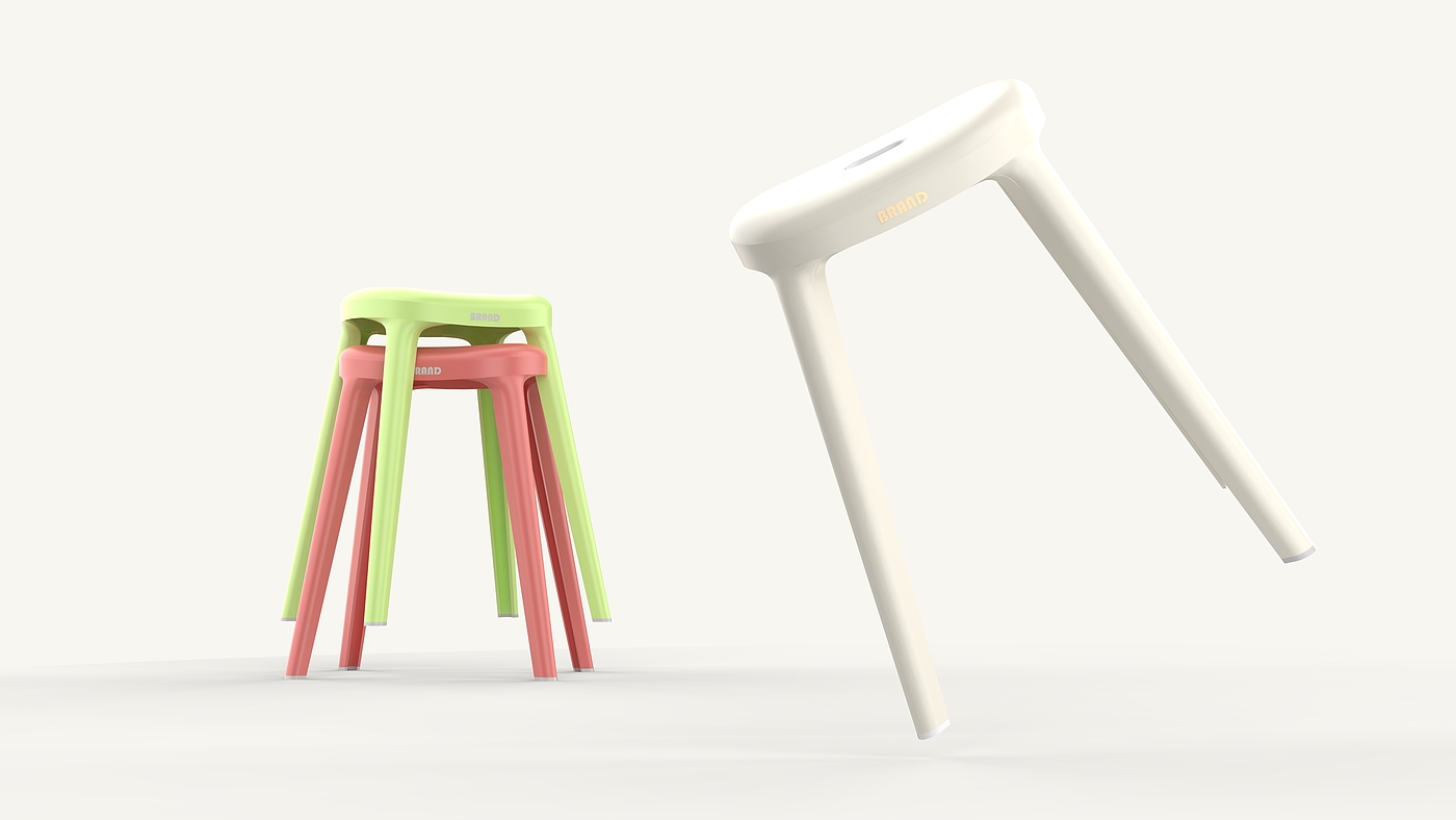 Plastic stool，Seat design，stool，Dopamine color matching，Home stool，Multicolor design，