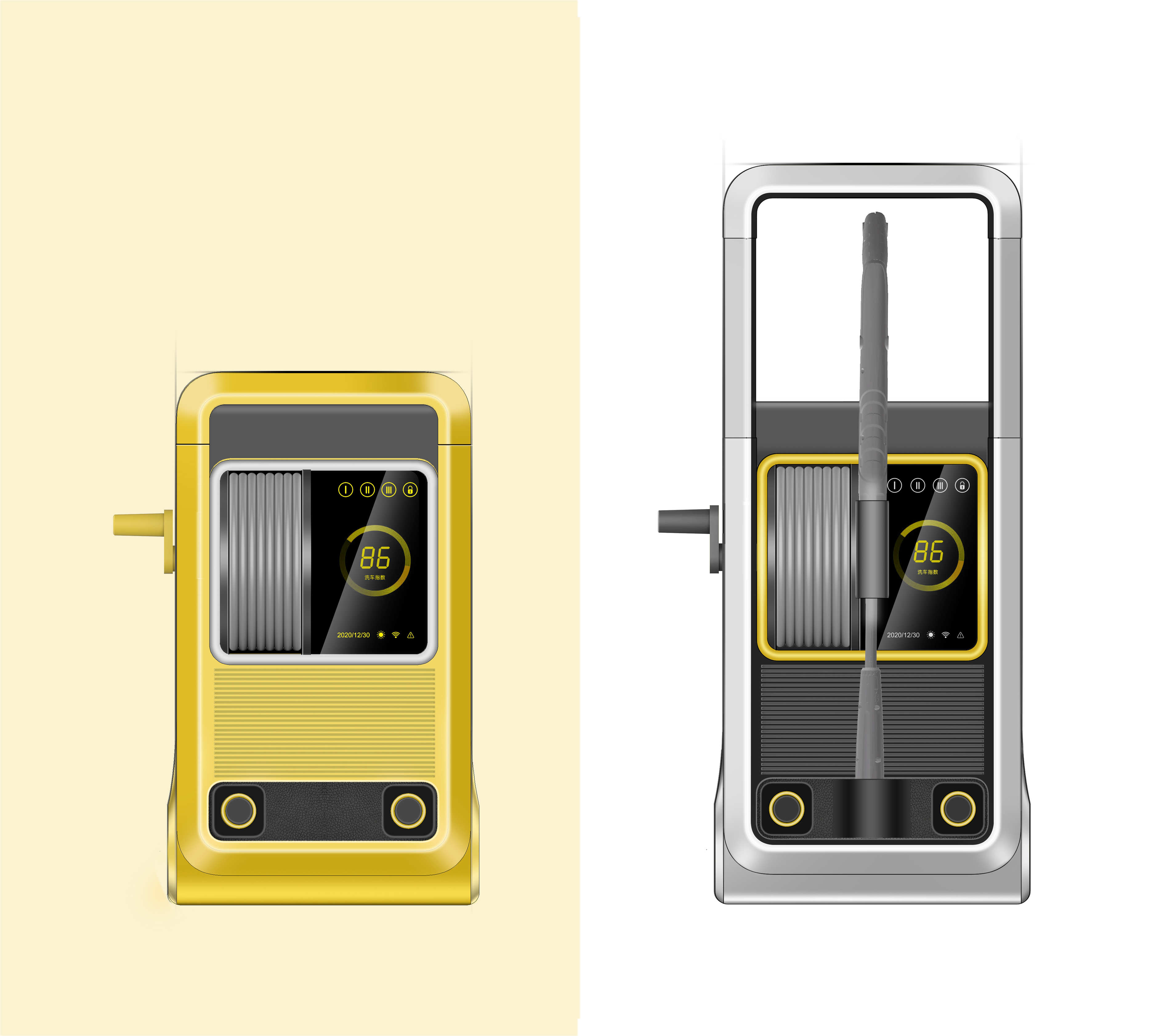 industrial design，product design，Design case sharing，Design sketch，Design hand drawn，Cleaning machine，Car washing machine，
