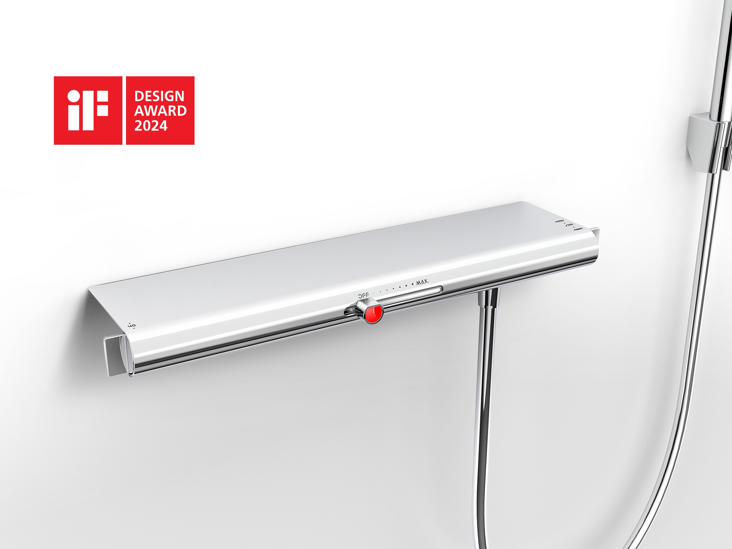 Bathroom design，product design，Boundless design，original，German iF Design Award，Shower，Big shower，2024IF Design Award，