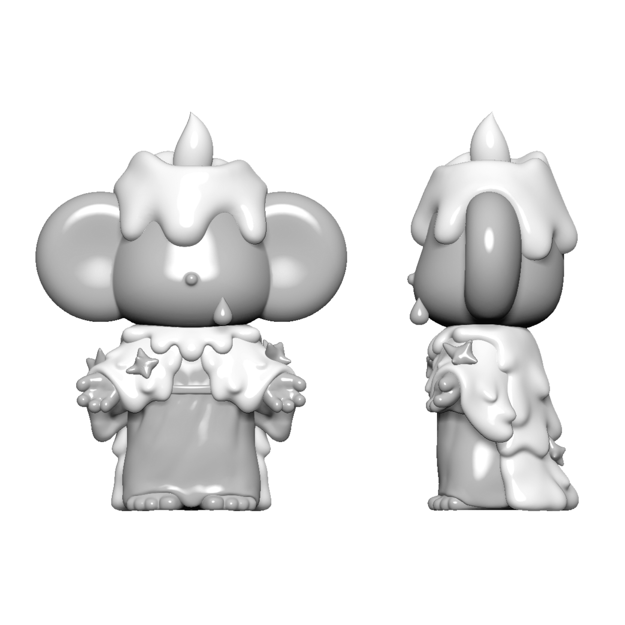 Character Candle，Role design，candle，Cartoon，Mobile phone shell，