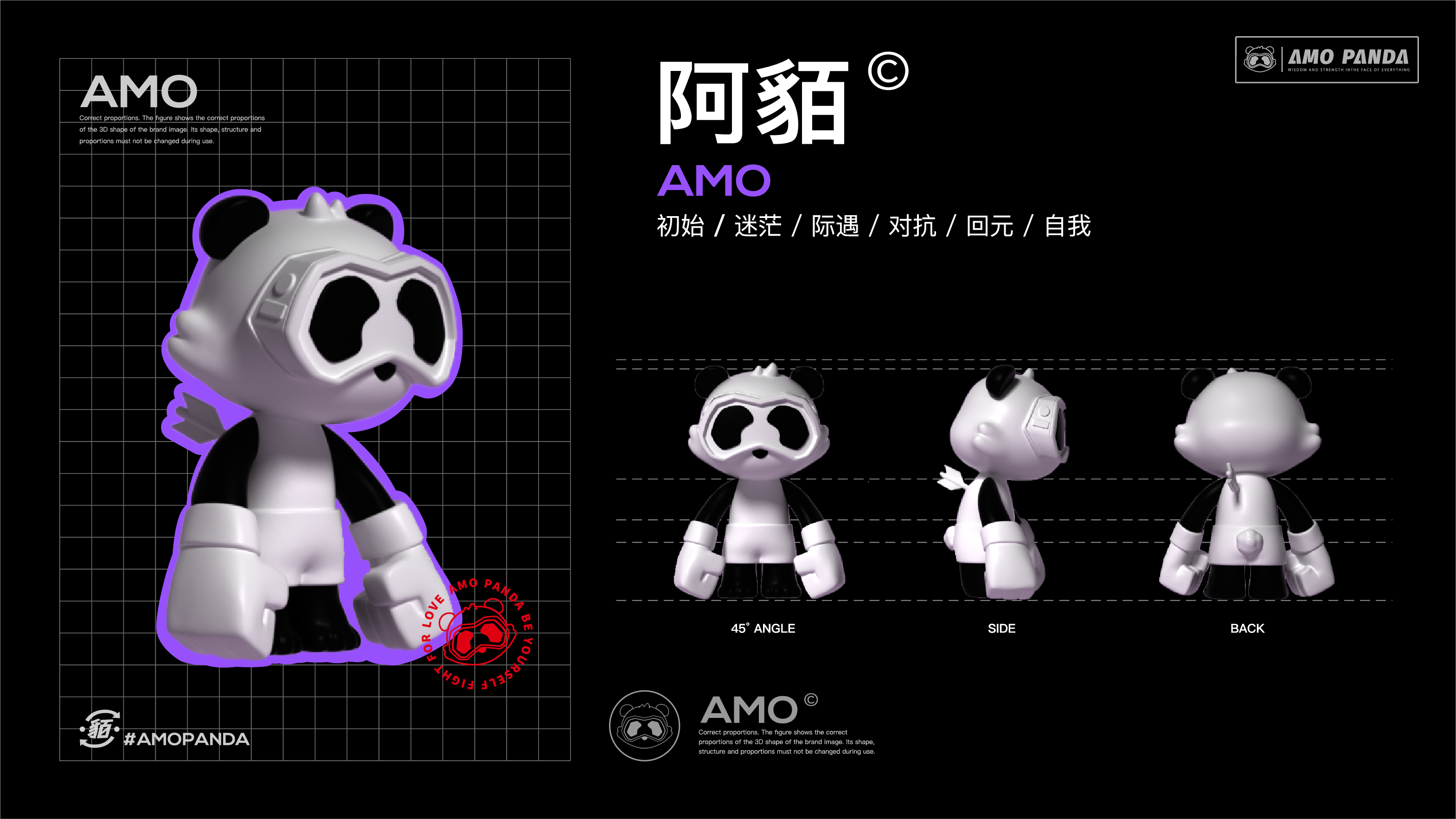 Tide play，Panda IP，IP Design，Trendy design，mascot design ，Toys，Toy design，industrial design，